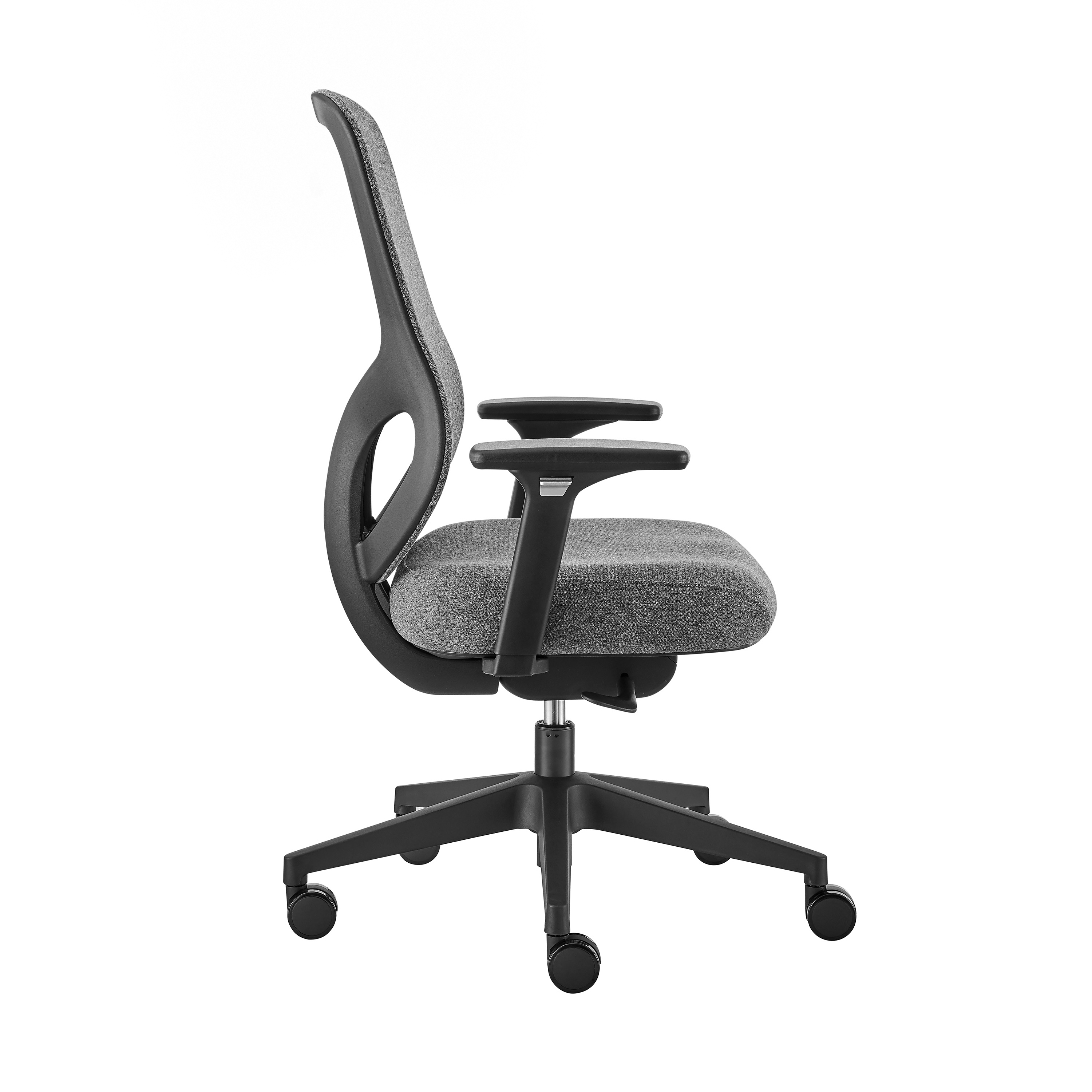 ES106 Task & Conference Chair in Gray Fabric and Black Base