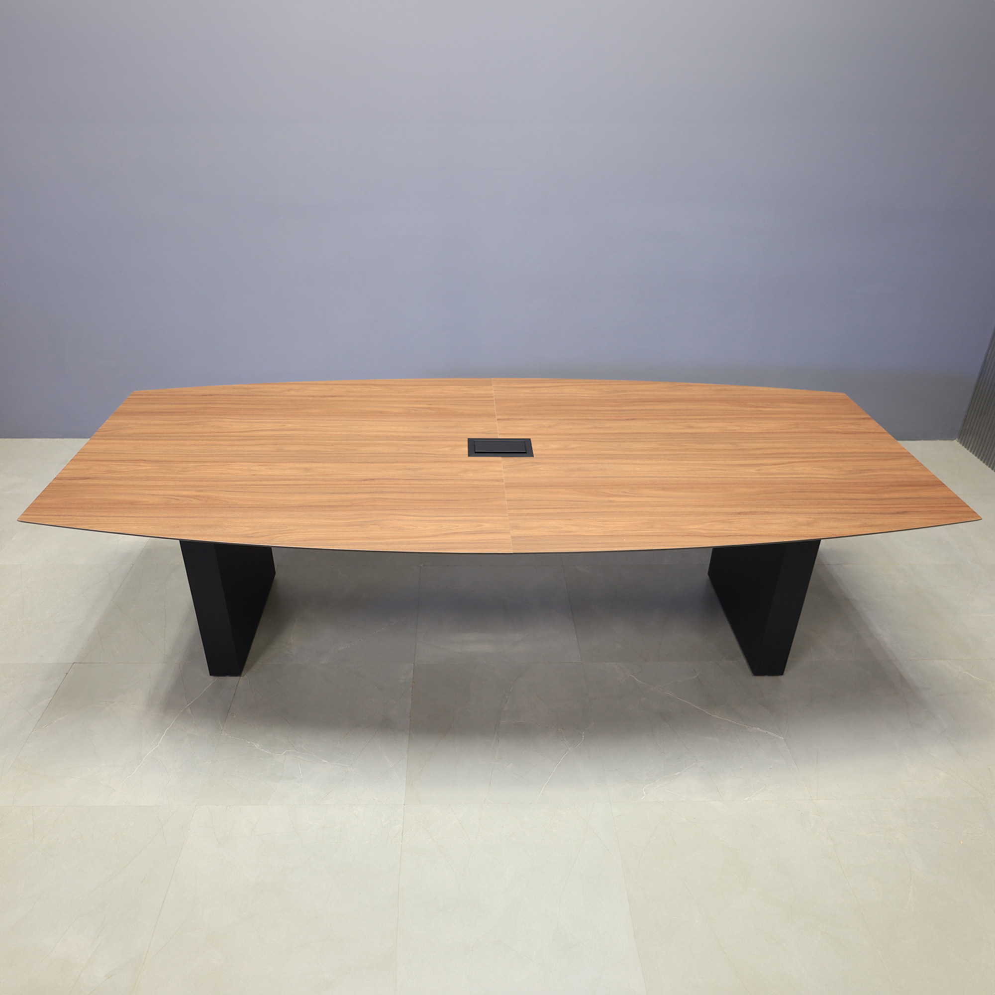 106-inch Aurora Boat Conference Table in 1/2