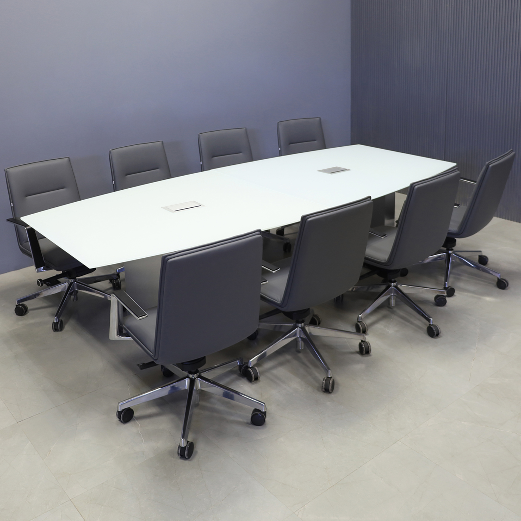 Glass top conference table cheap