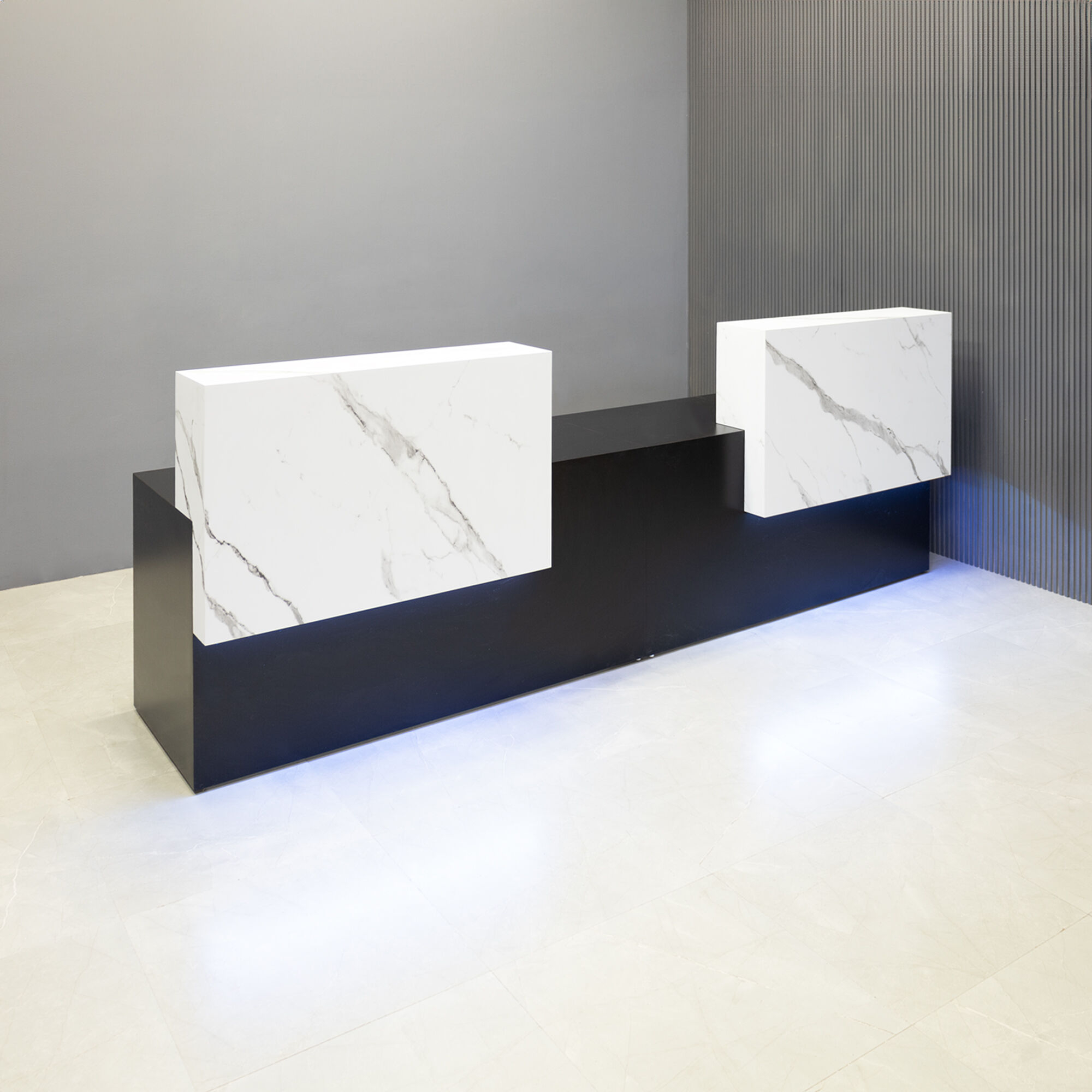 Pvc Counter Design Los Angeles Double Counter ADA Compliant Custom Reception Desk