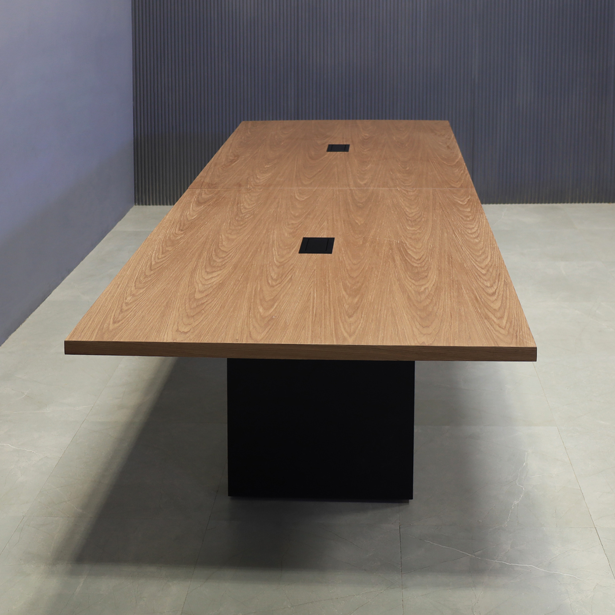Newton Rectangular Conference Table in Walnut Veneer Top - 120 In ...