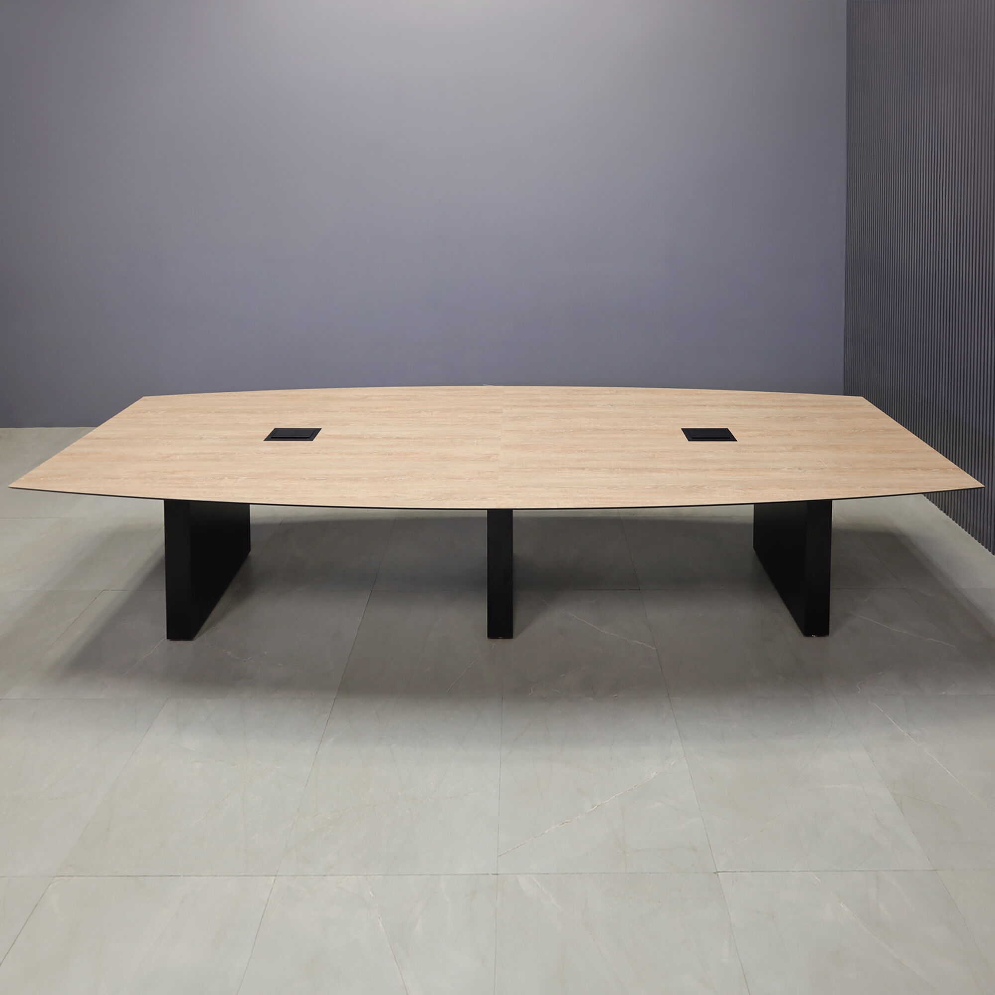 売れ筋新商品 Table Conference Boat Aurora in Engineered Oak Countryside テーブル・チェア・ハンモック