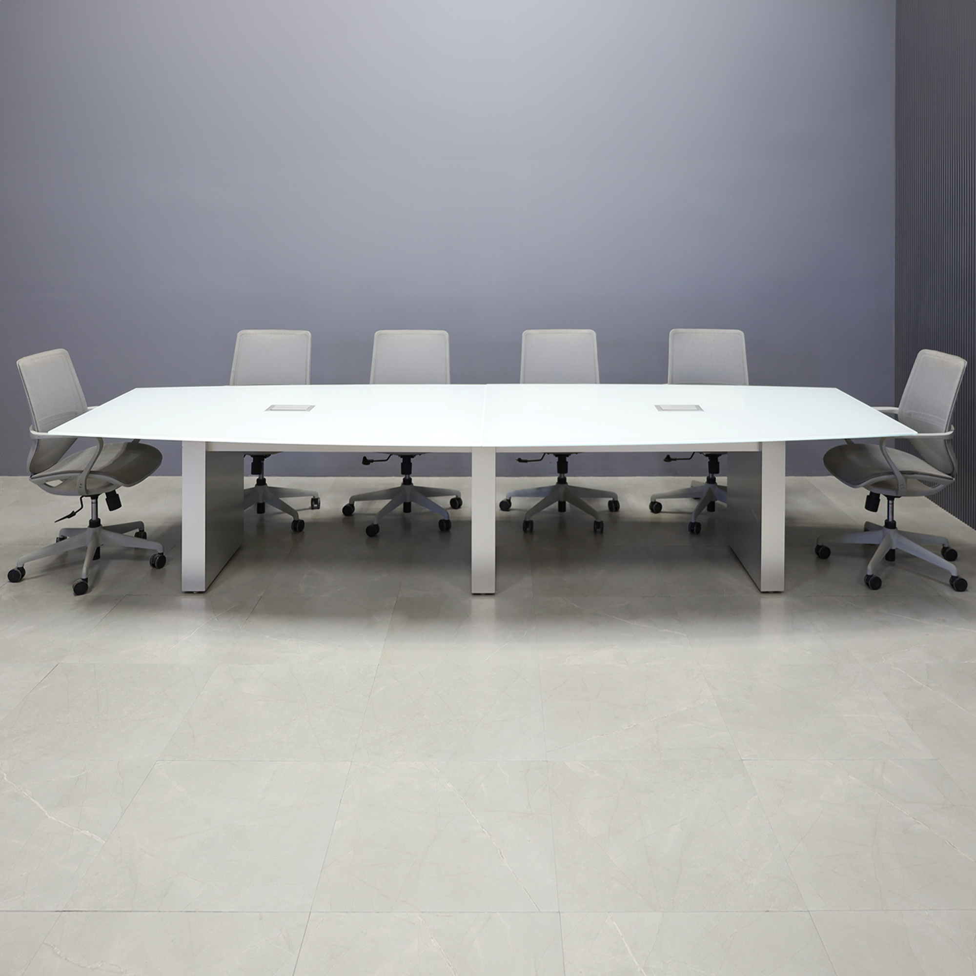 144-inch Omaha Boat Conference Table in 1/2