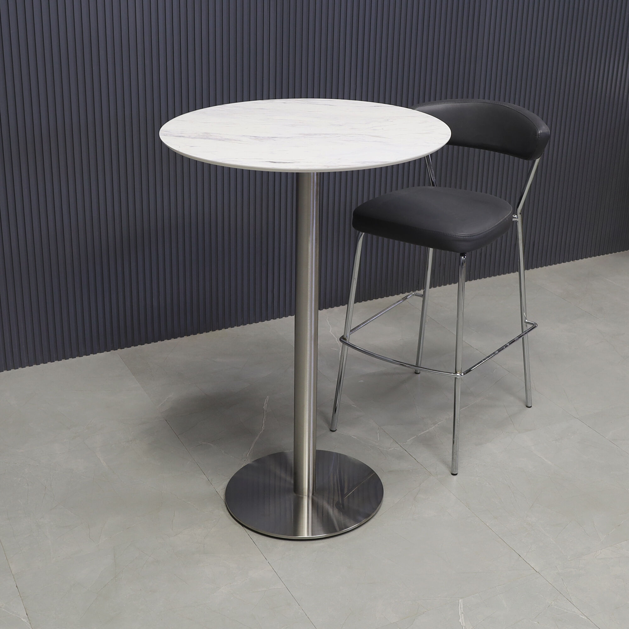 Round white bar table online