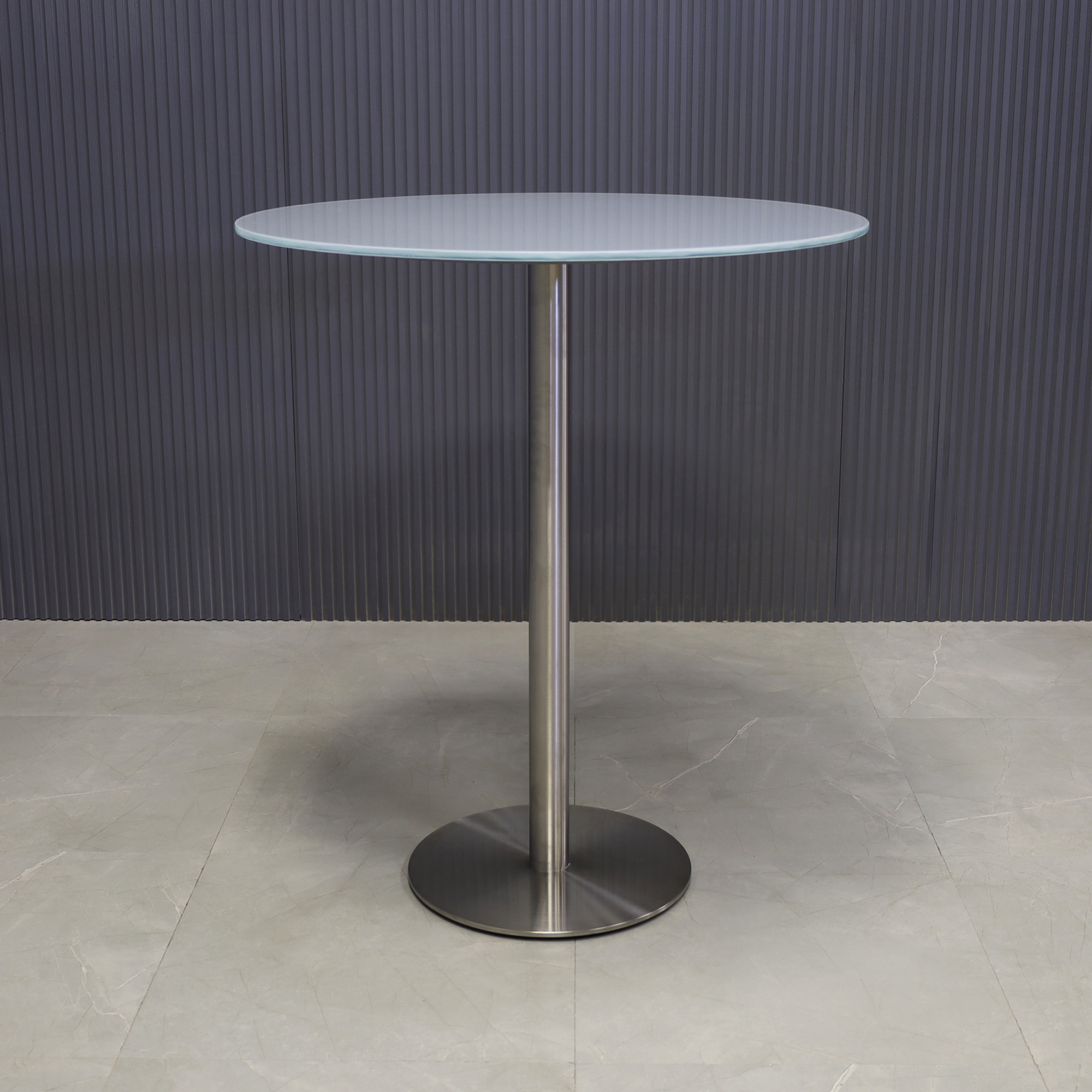 36-inch California Round Bar Table in 1/2