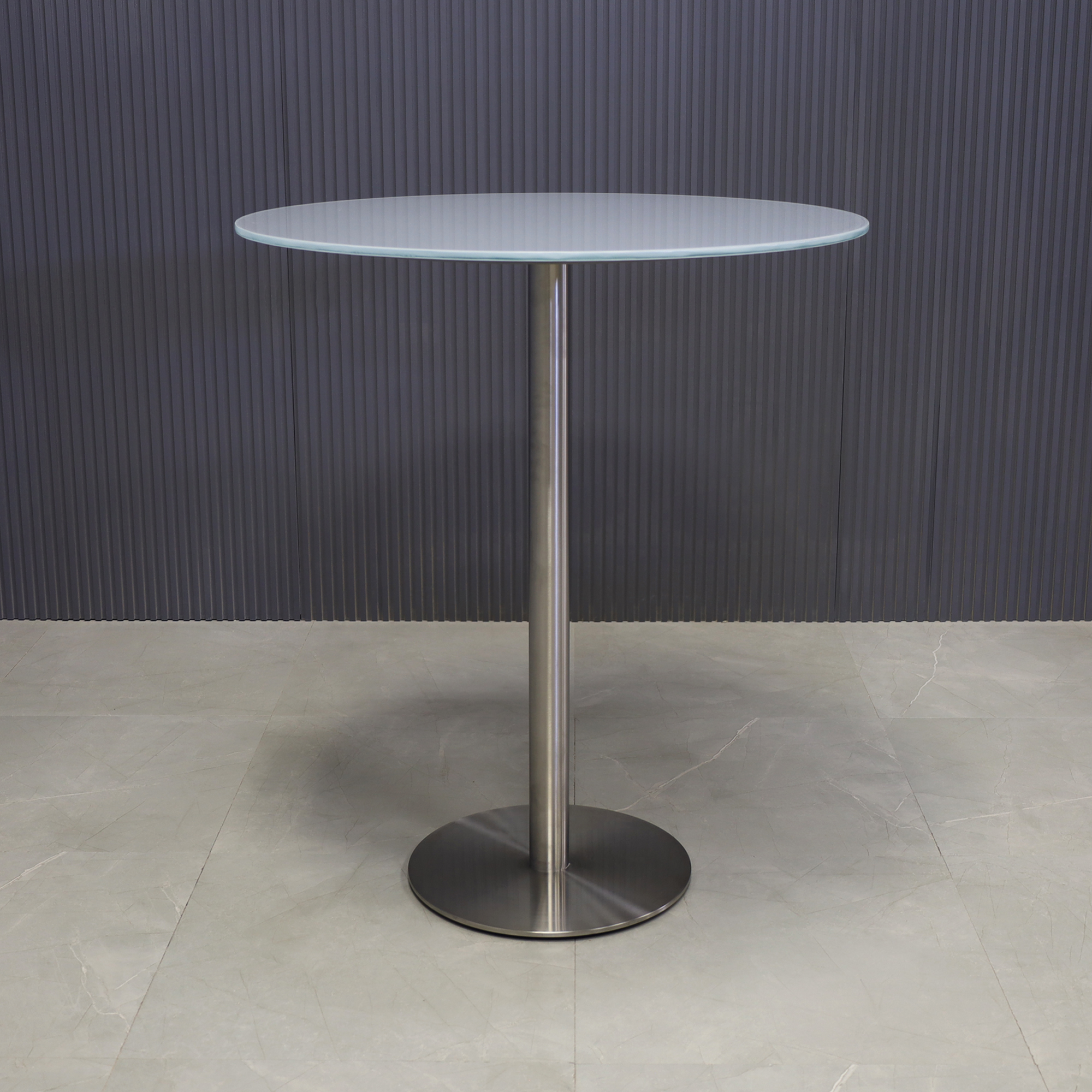 36-inch California Round Bar Table in 1/2