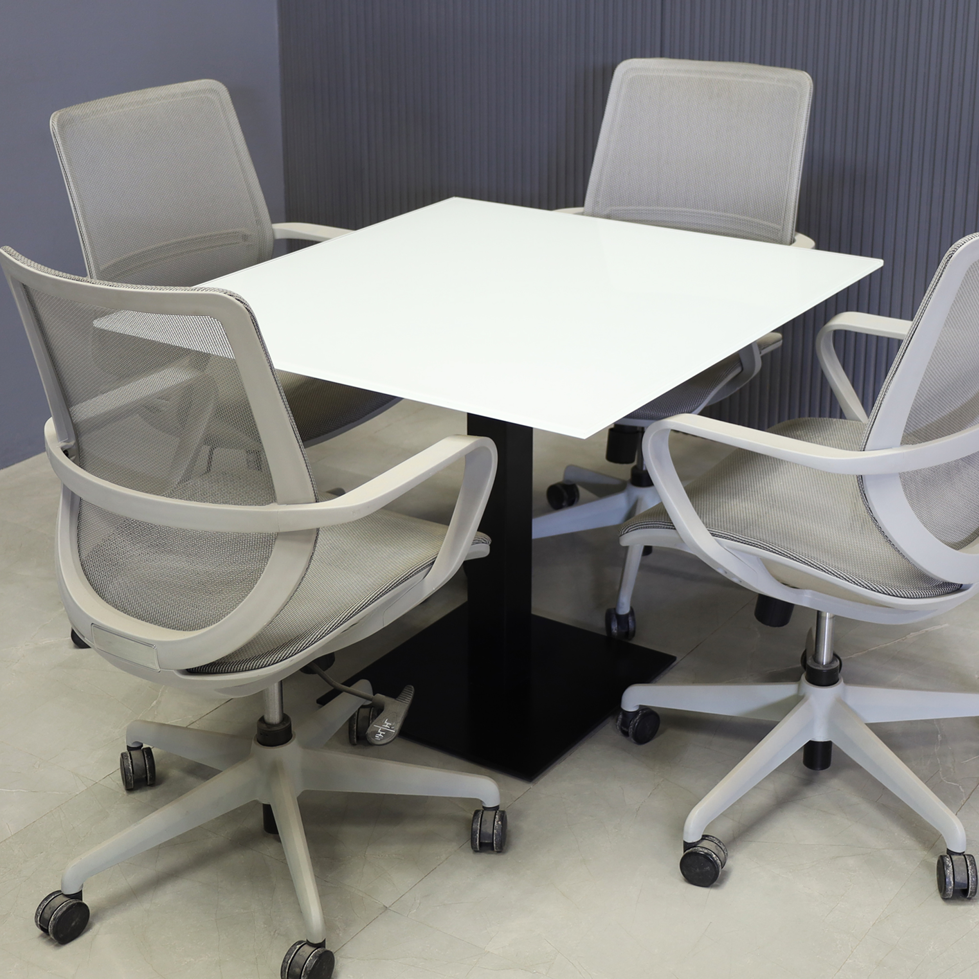 36-inch California Square Cafeteria Table in 1/2