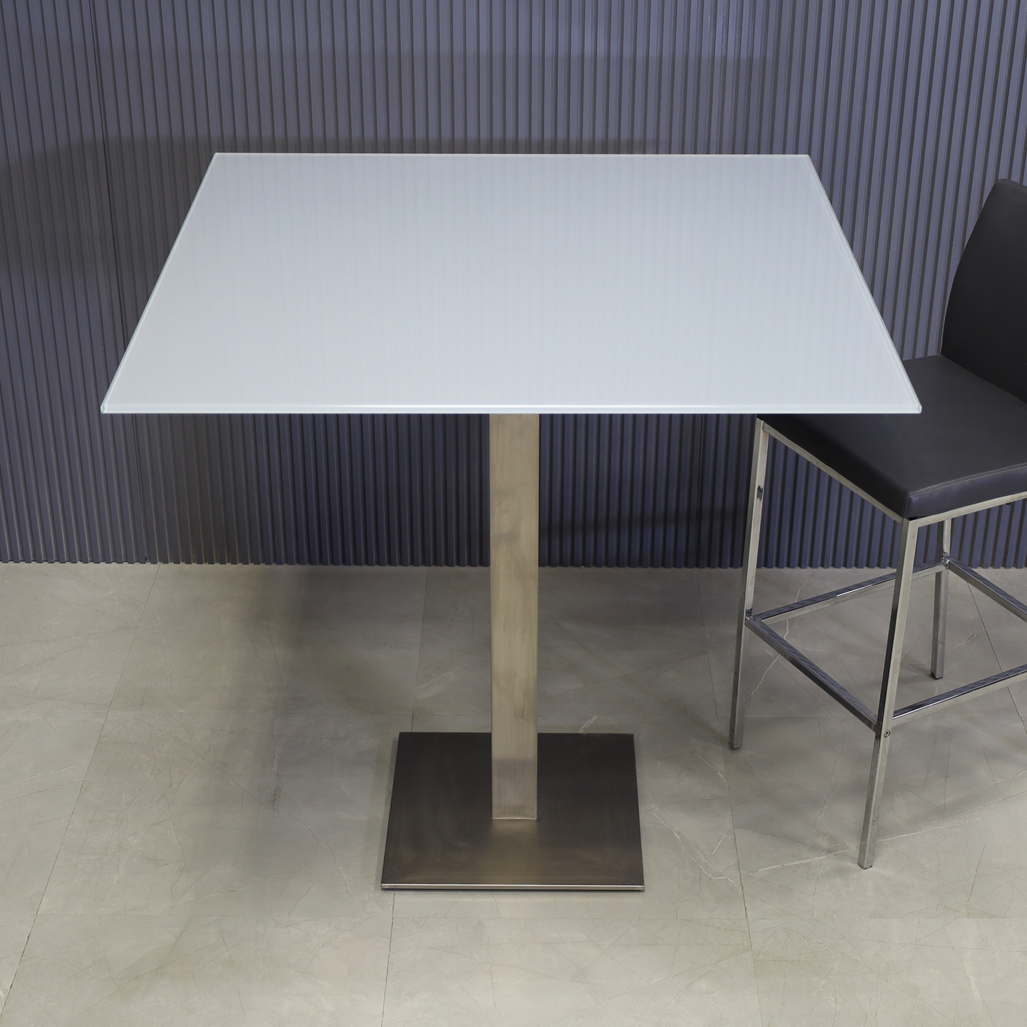 42-inches California Square Bar Table with 1/2
