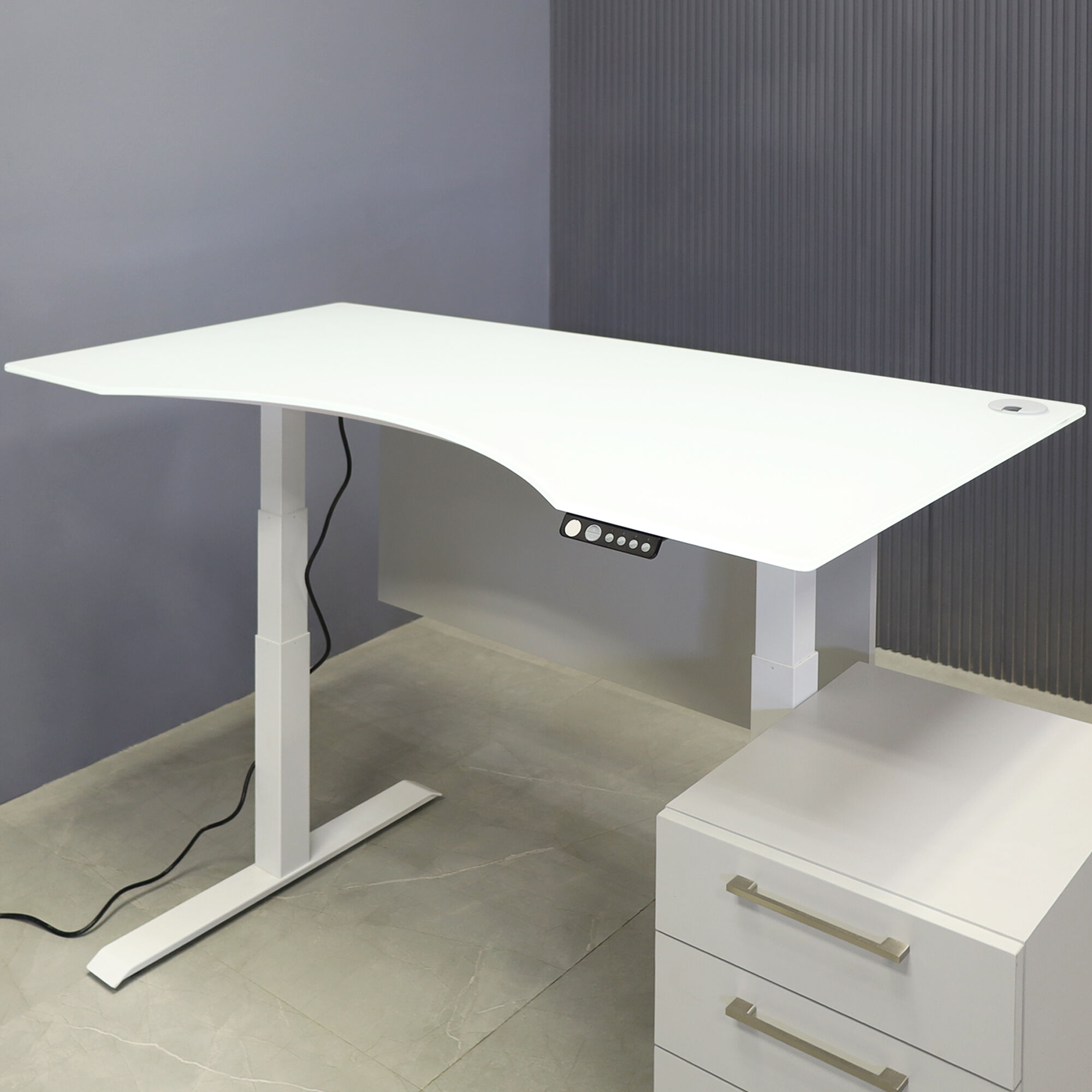 60-inch aXis Sit-stand Executive Desk with 1/2