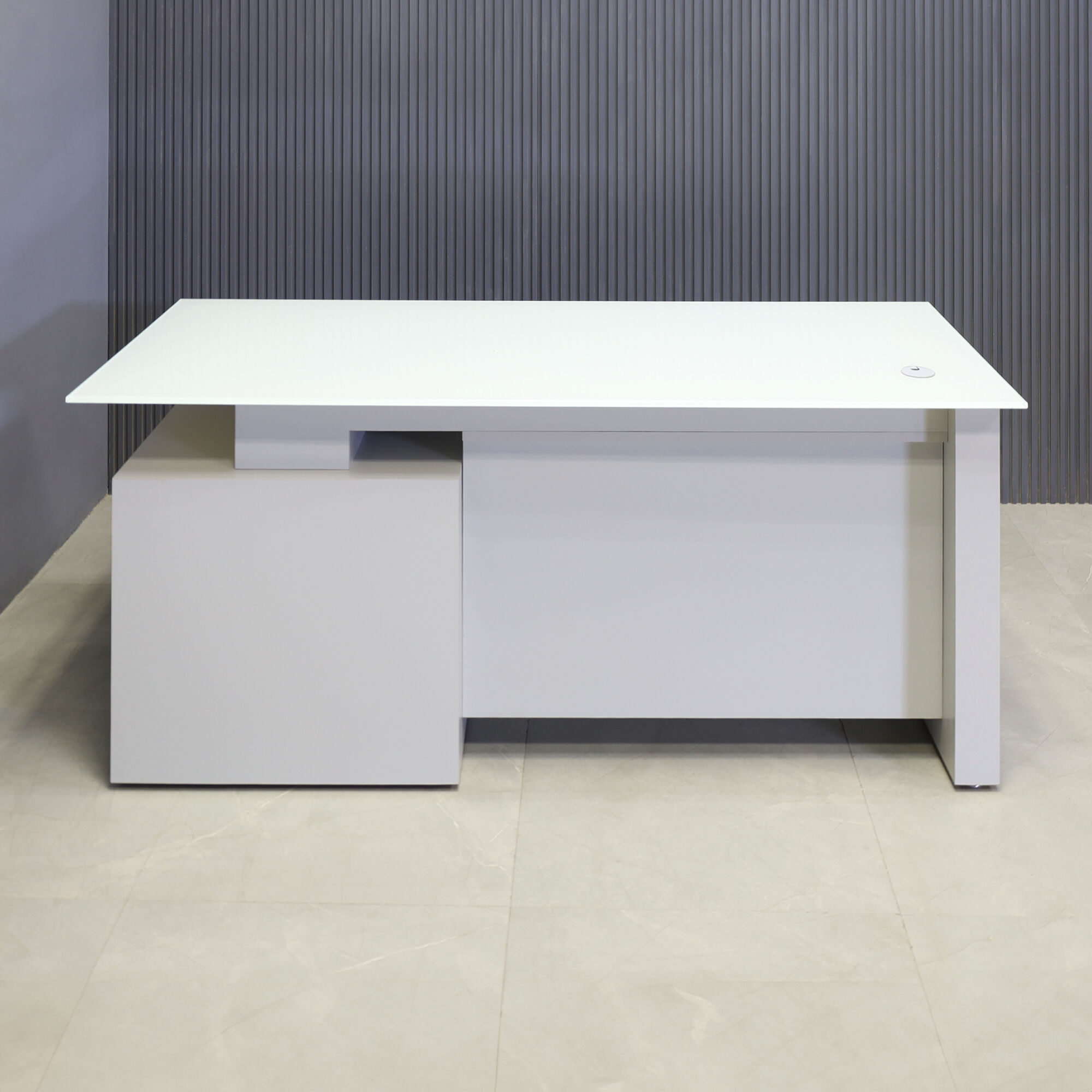 72-inch Avenue Straight Executive Desk with 1/2