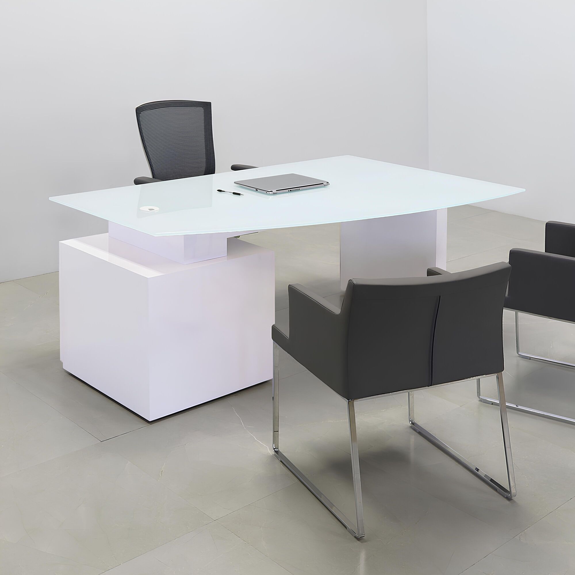 72-inch Avenue Curved Executive Desk in 1/2