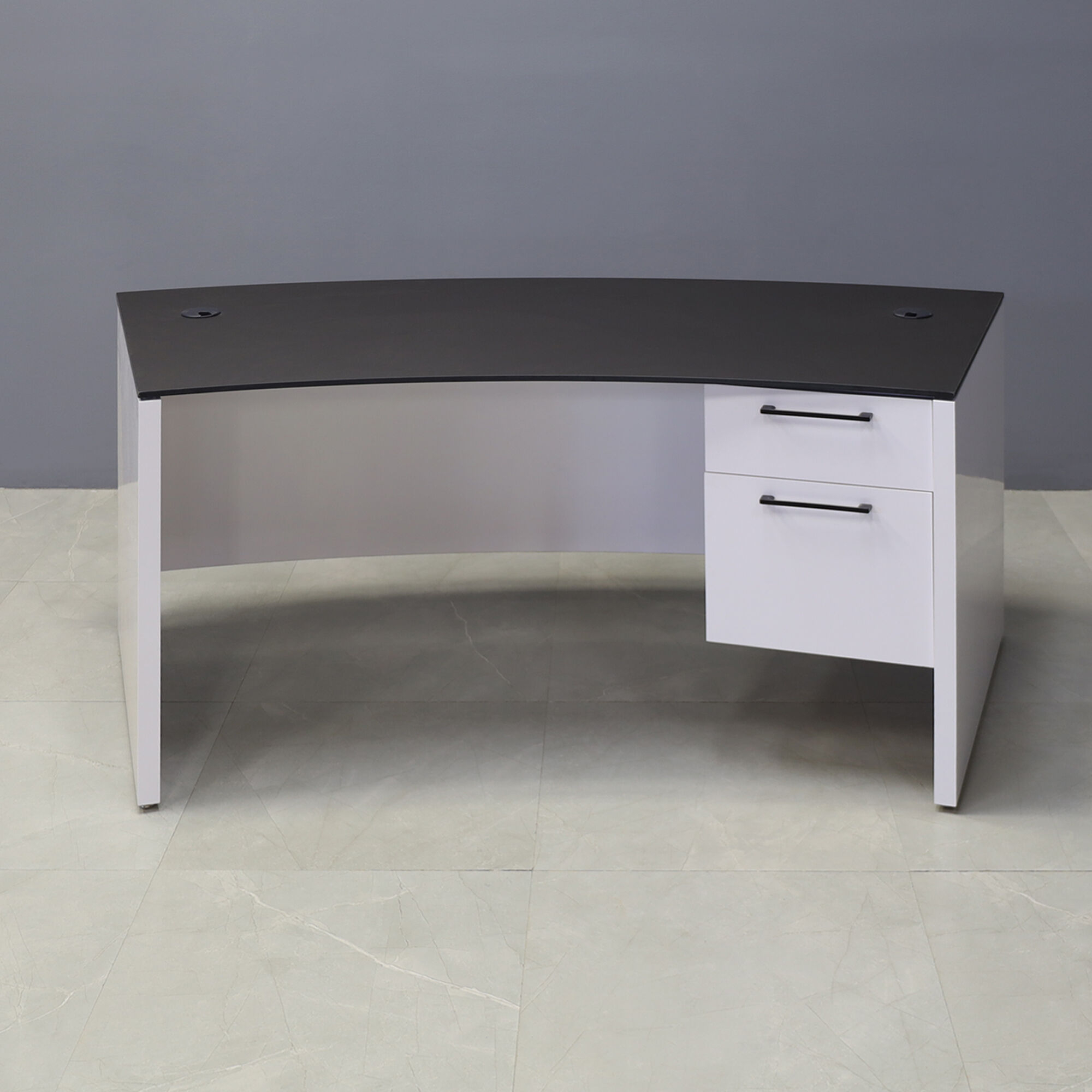 Seattle Curved Executive Desk with Engineered Surface Top