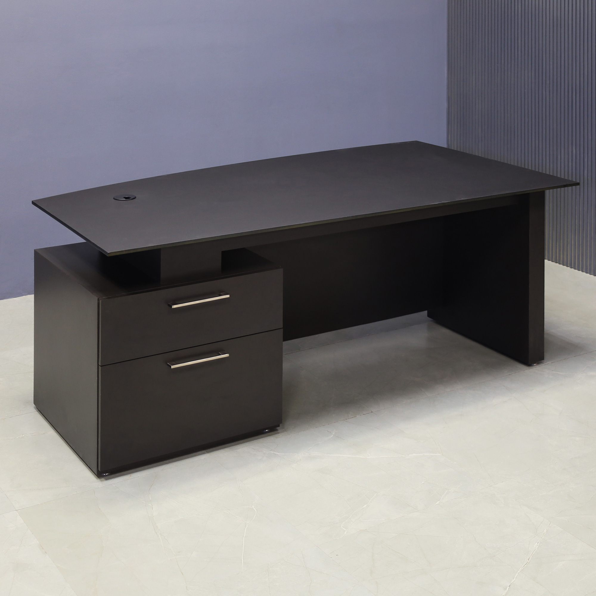 Avenue Curved Executive Desk With Engineered Surface Top