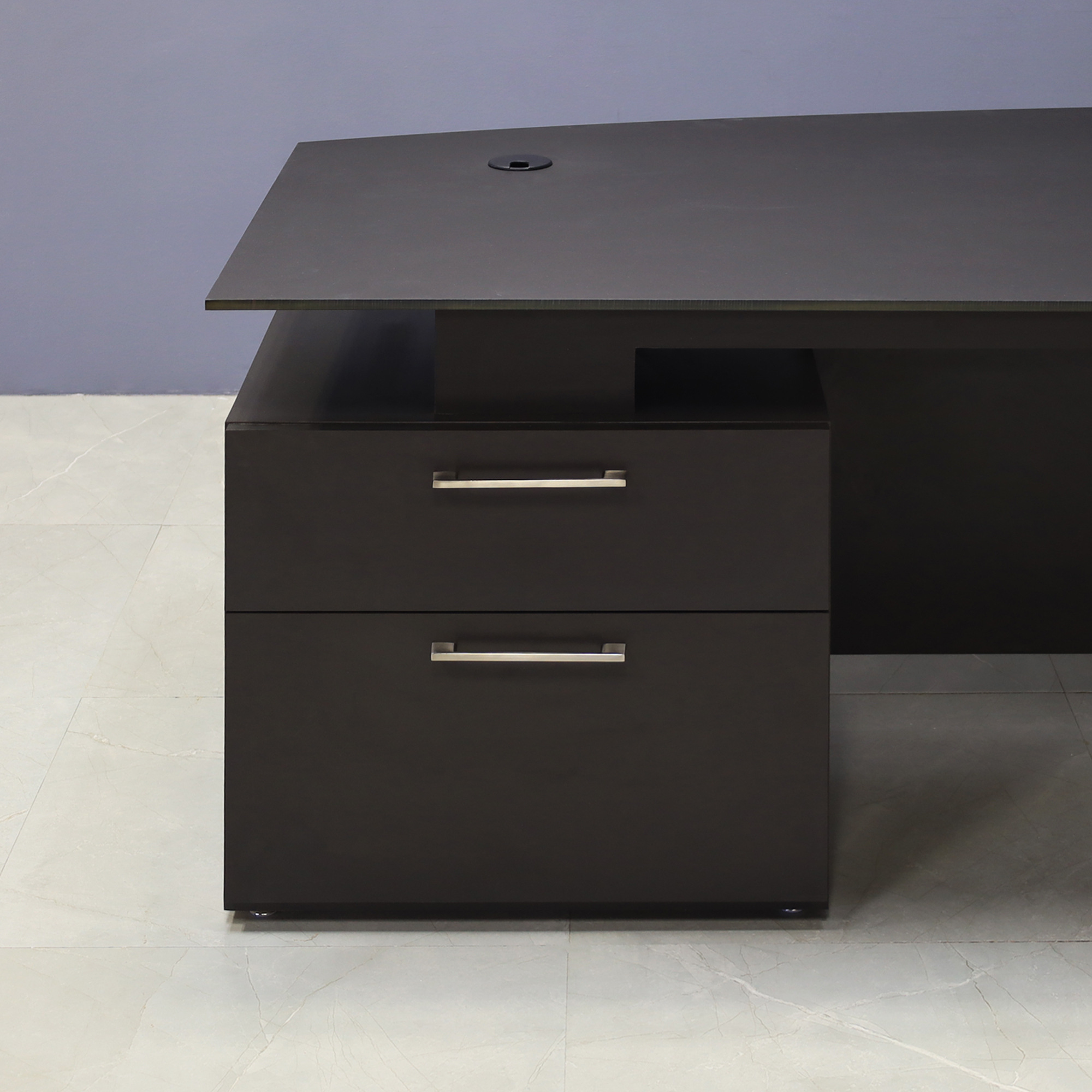 Avenue Curved Executive Desk With Engineered Surface Top