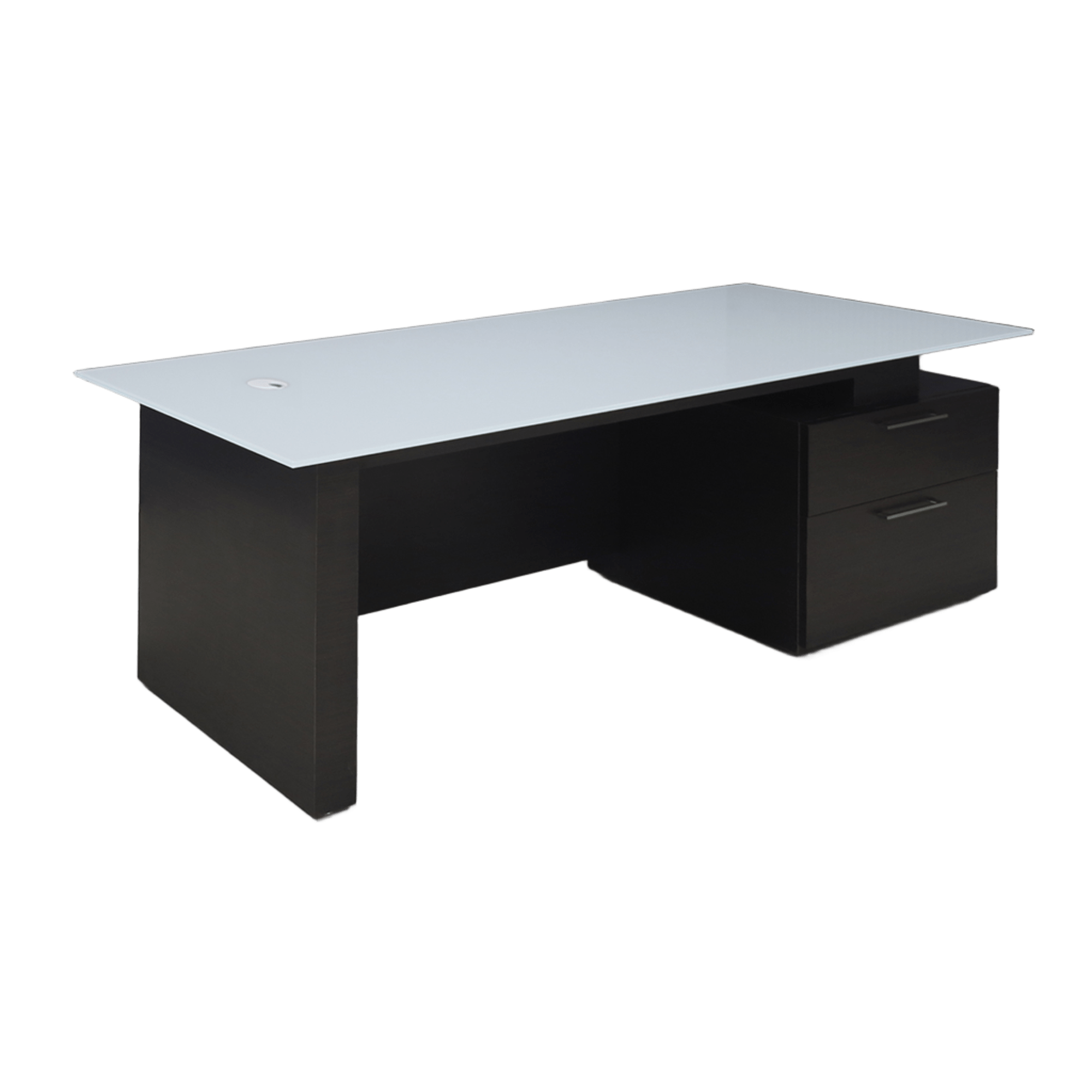 72-inch Avenue Straight Executive Desk with 1/2