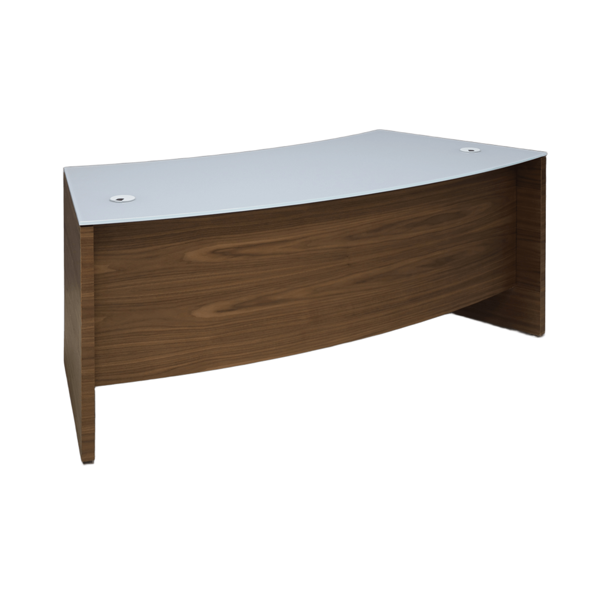 72-inch Seattle Curved Executive Desk with 1/2