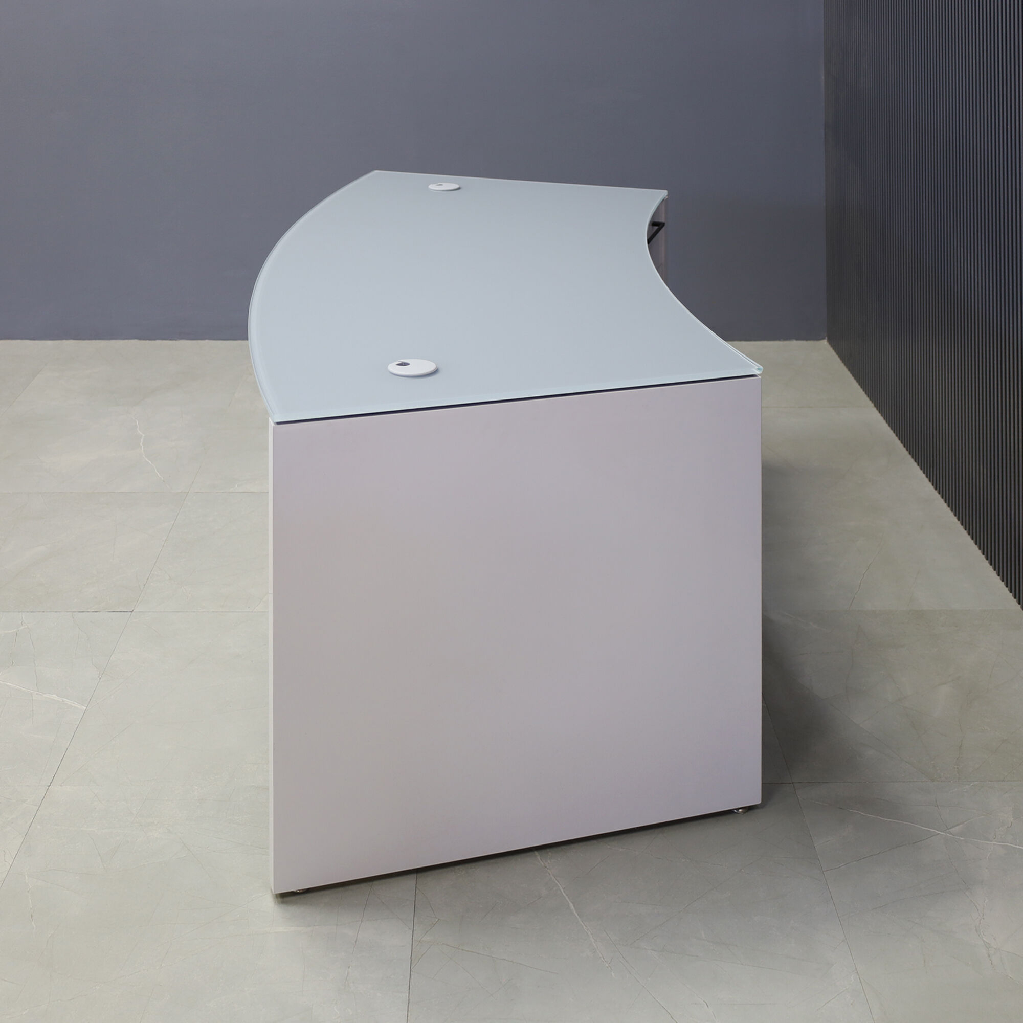 72-inch Seattle Curved Executive Desk with 1/2