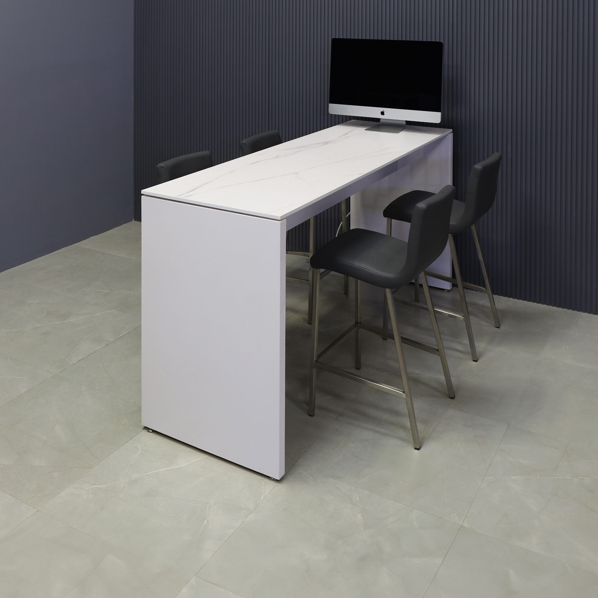 72-inch width x 42-inch height, Ashville Engineered Surface Collaboration Table in 1/2