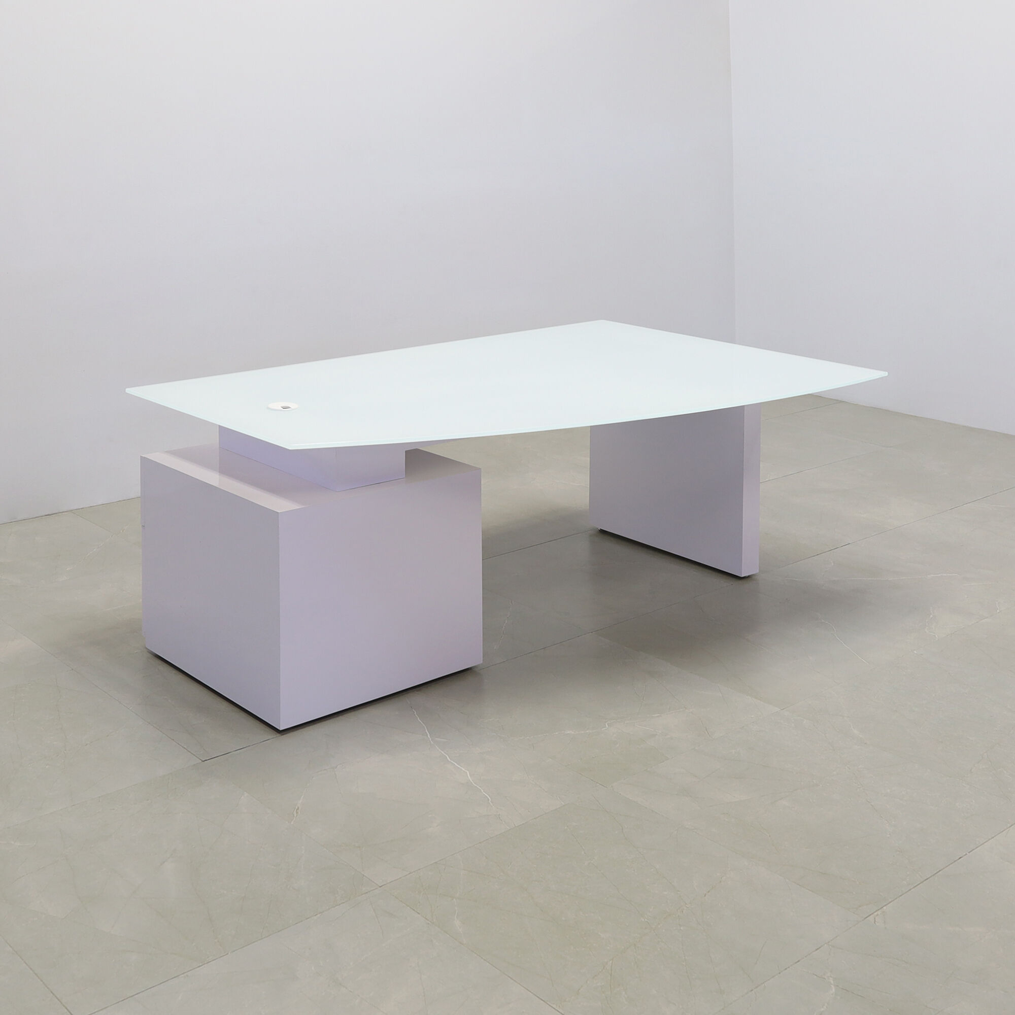 72-inch Avenue Curved Executive Desk in 1/2