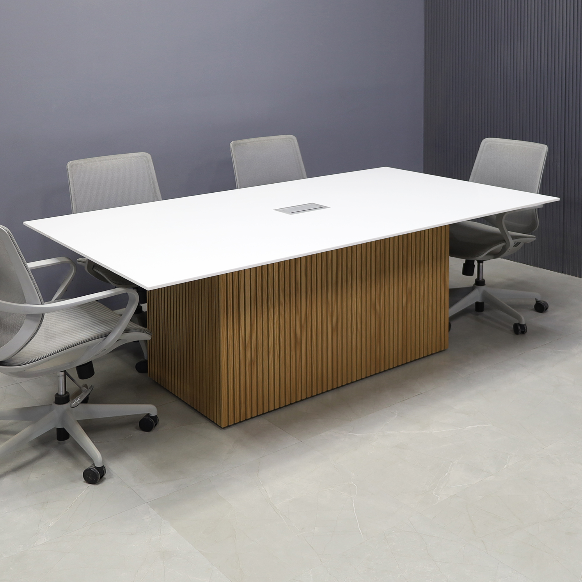 78-inch Aurora Rectangular Conference Table in 1/2