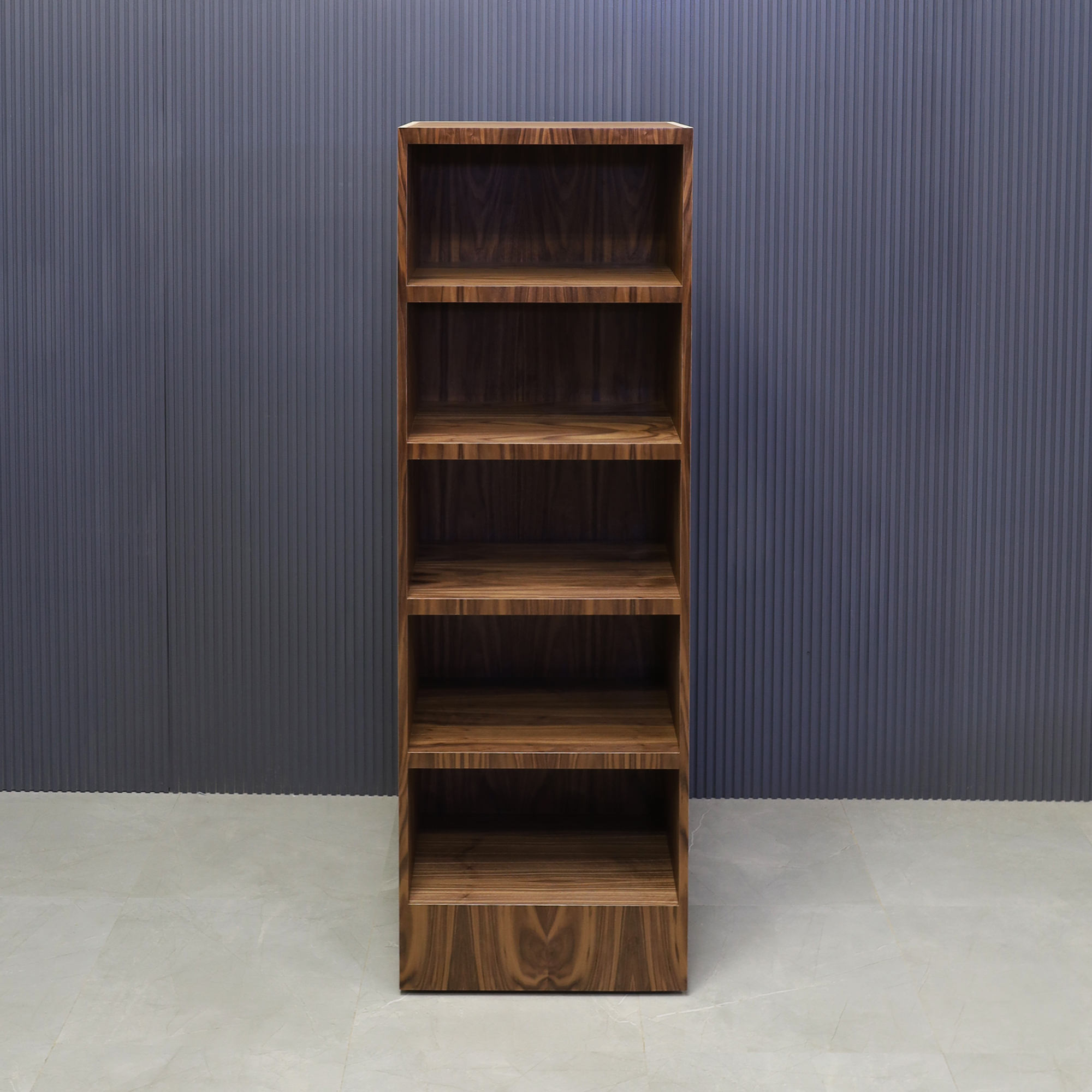 79-inch Bookshelf in american walnut, shown here.