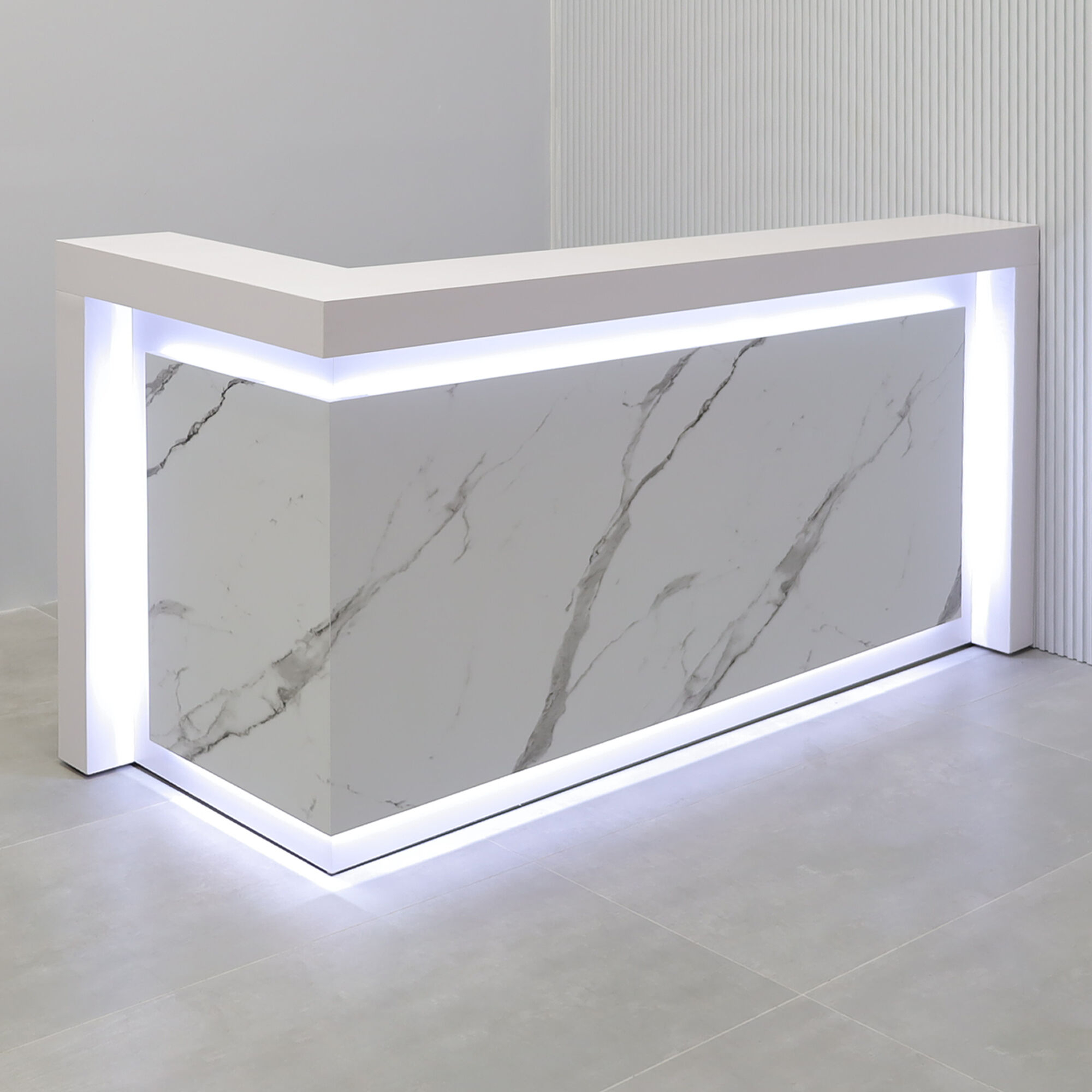 New York L Shape Custom Reception Desk Modern and Stylish Design
