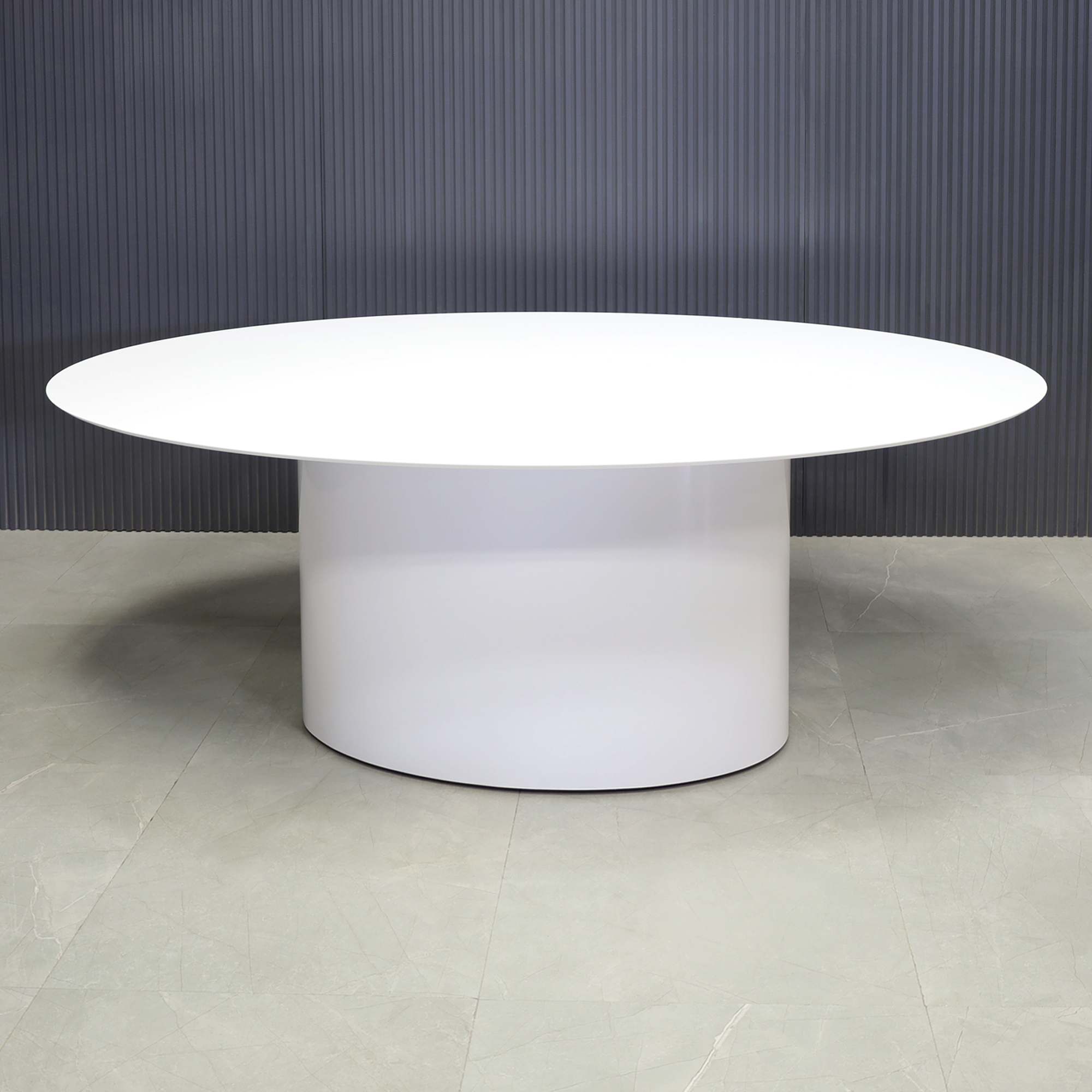 84-inch Aurora Oval Conference Table in 1/2