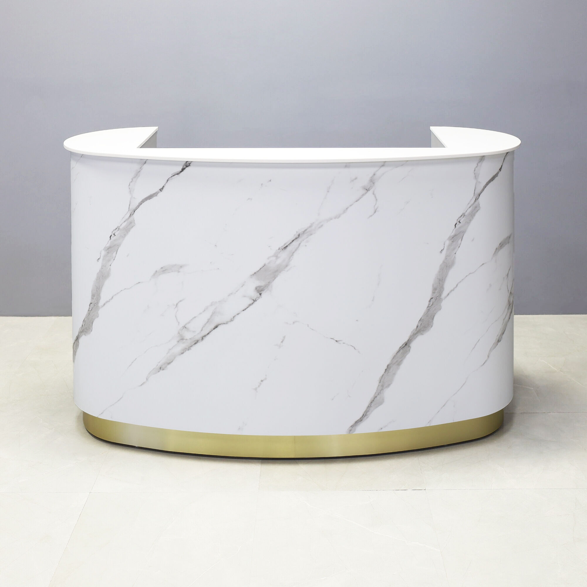 72-inch The Pill Custom Reception Desk with 1/2