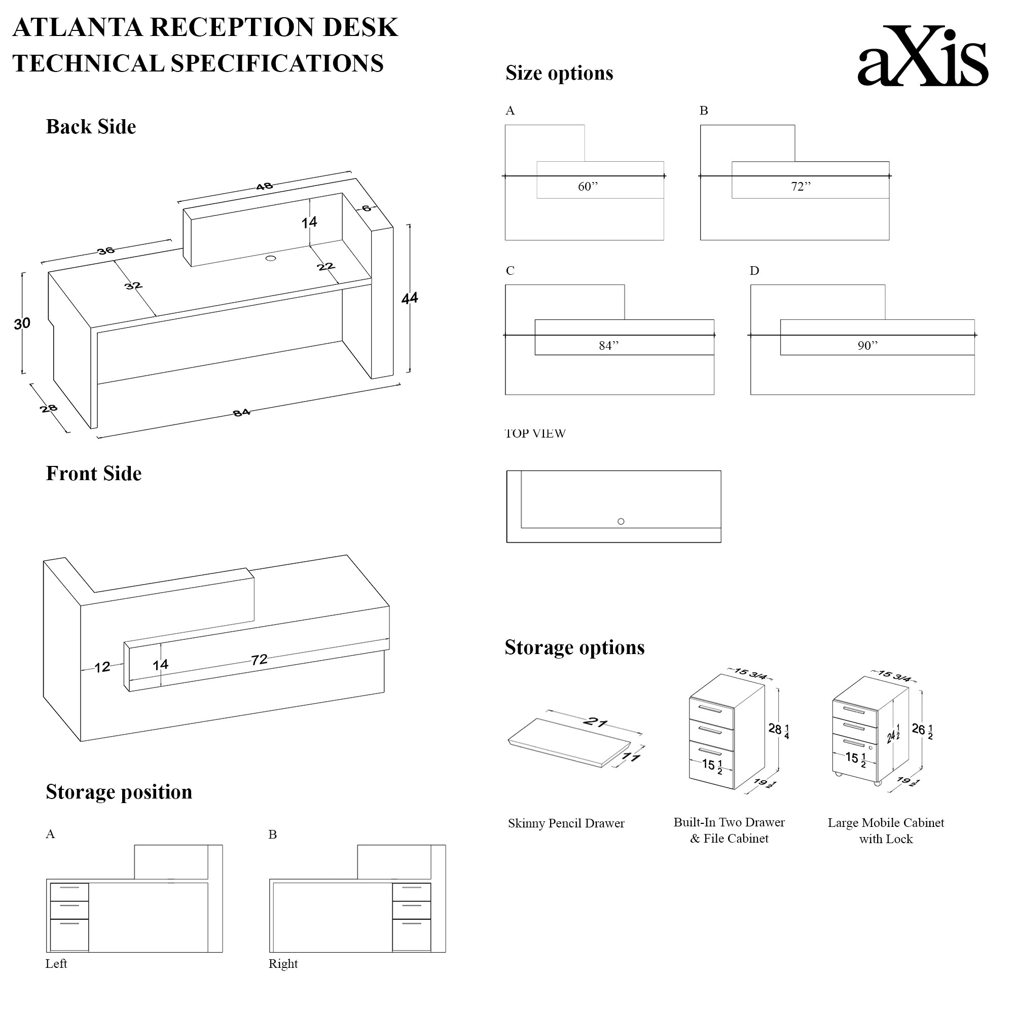 Atlanta Custom Reception Desk