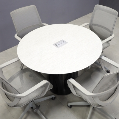 42-inch Aurora Round Conference Table in 1/2