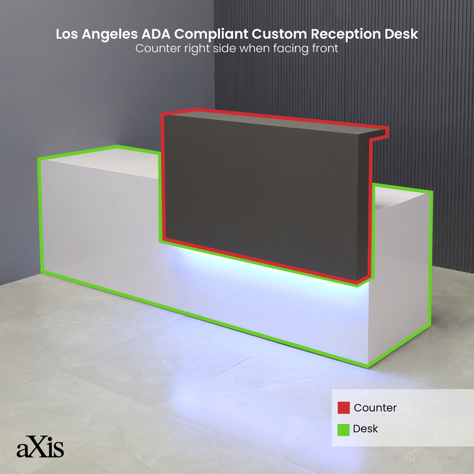 Los Angeles ADA Compliant Custom Reception Desk