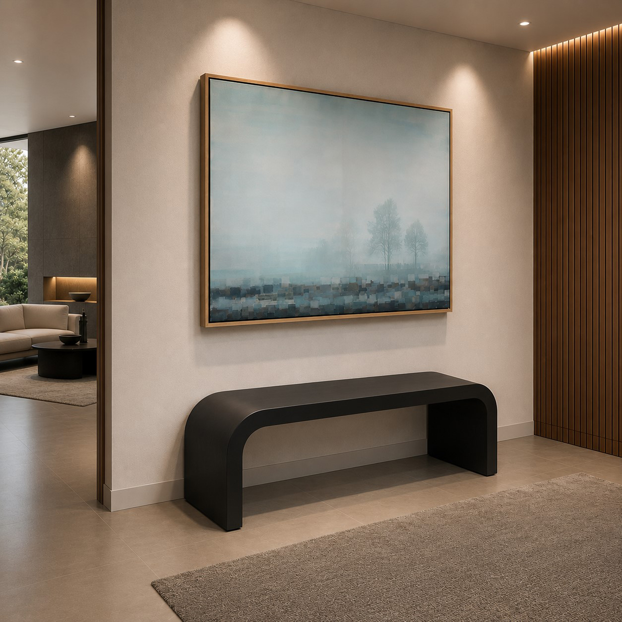 Milano Curved Custom Bench