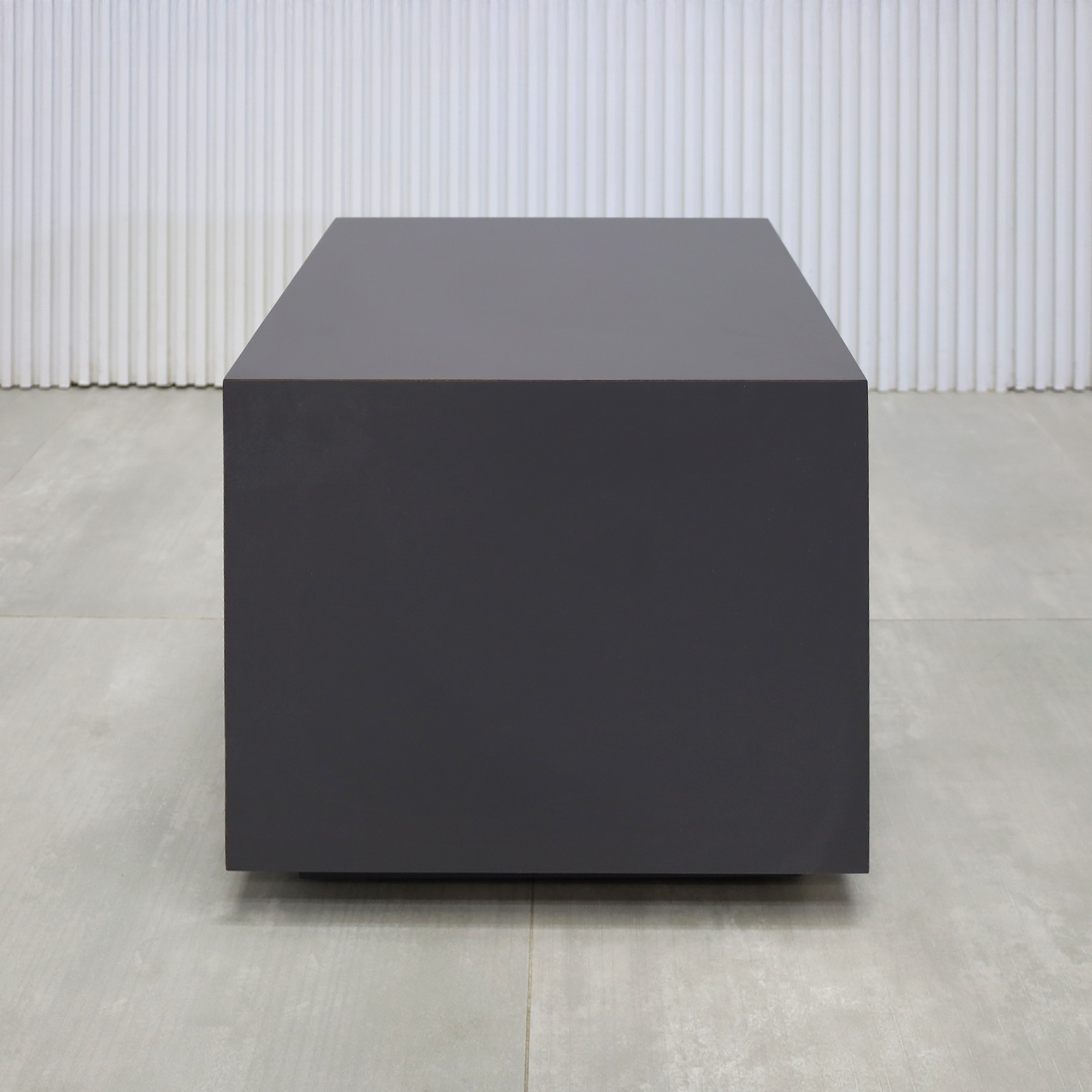 Norfolk Square Side Table in Storm Gray Matte Laminate - 16x16"SQ. - Stock #56