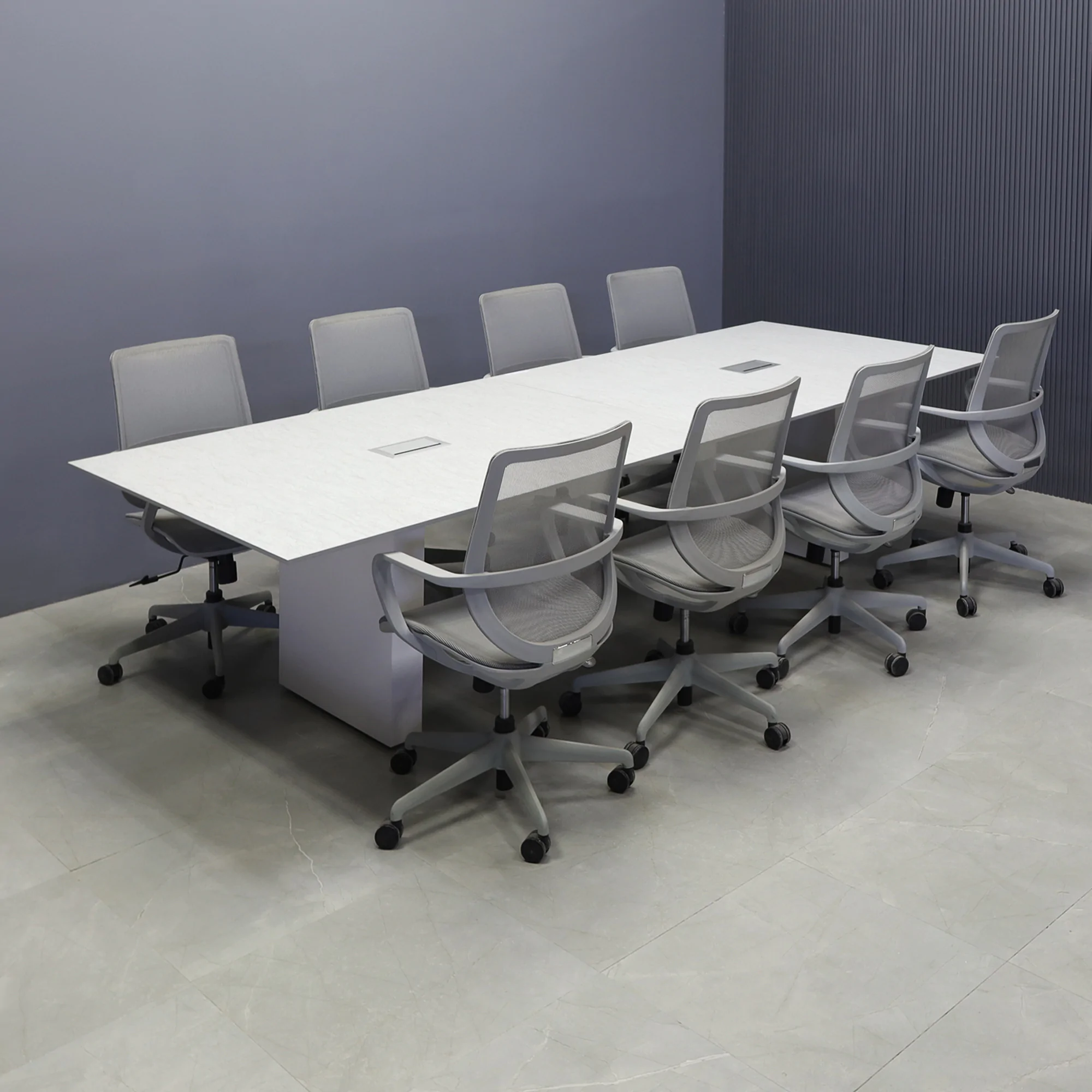 Aurora Rectangular Conference Table With Engineered Surface Top