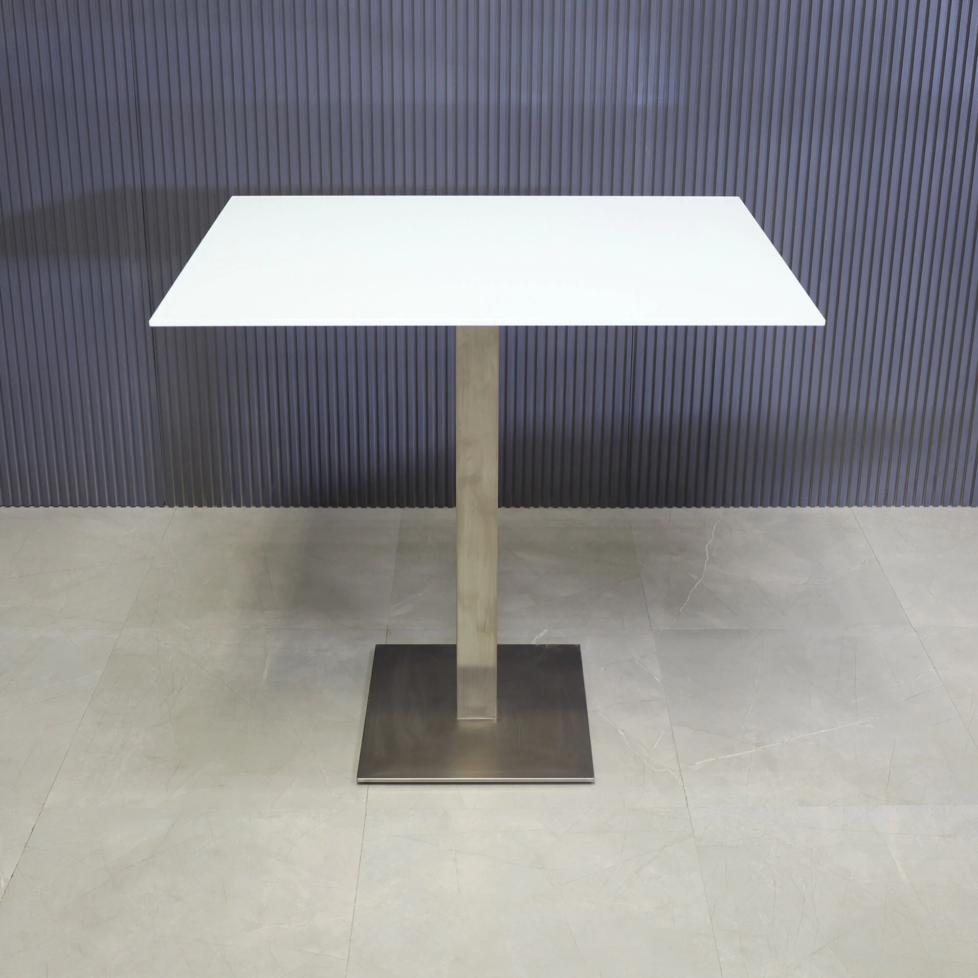 De Eekhoorn | BISTRO SQUARE BAR TABLE TUBE LEG METAL LEG DG 105x50x50CM