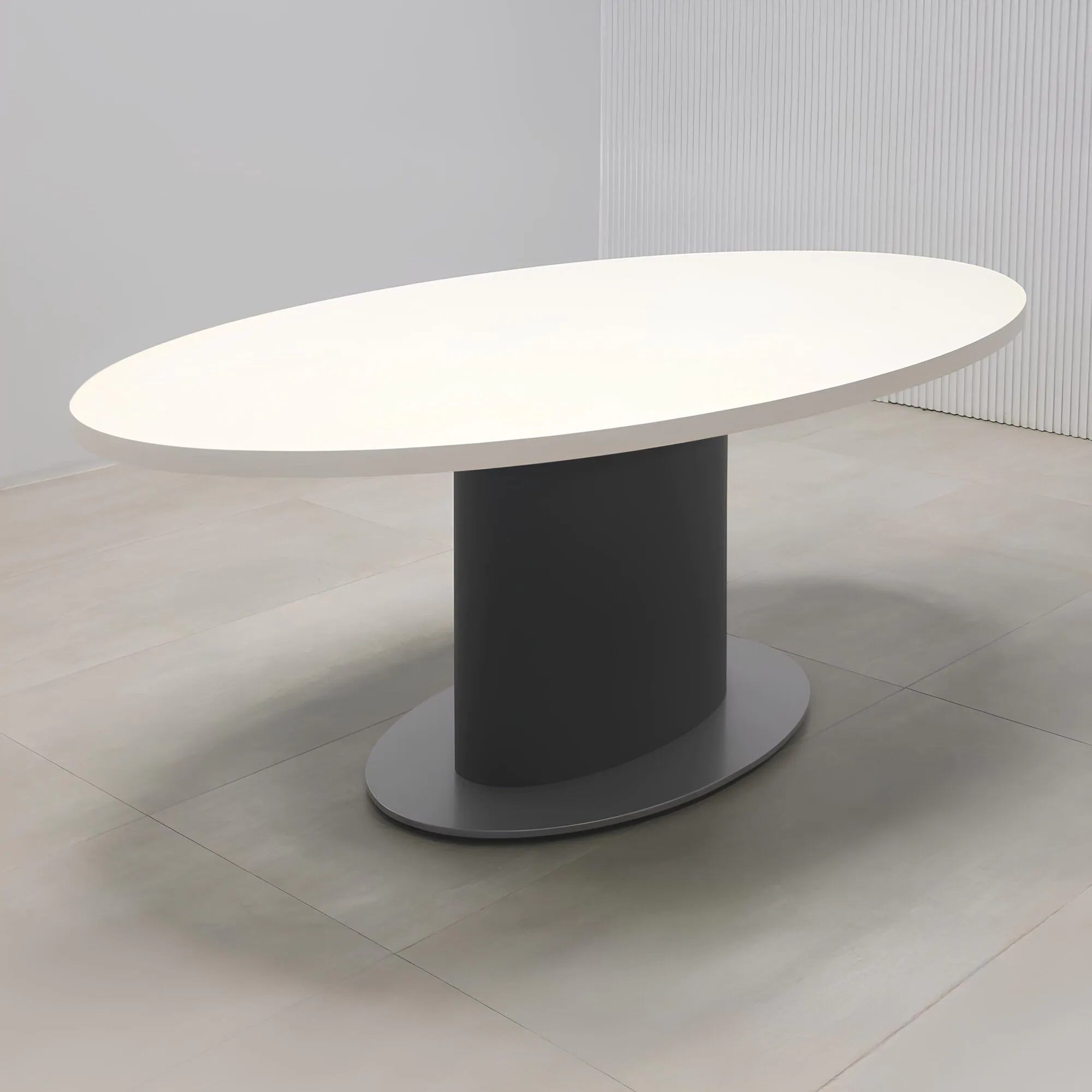 Newton Oval Conference Table with Laminate Top and X3 Base