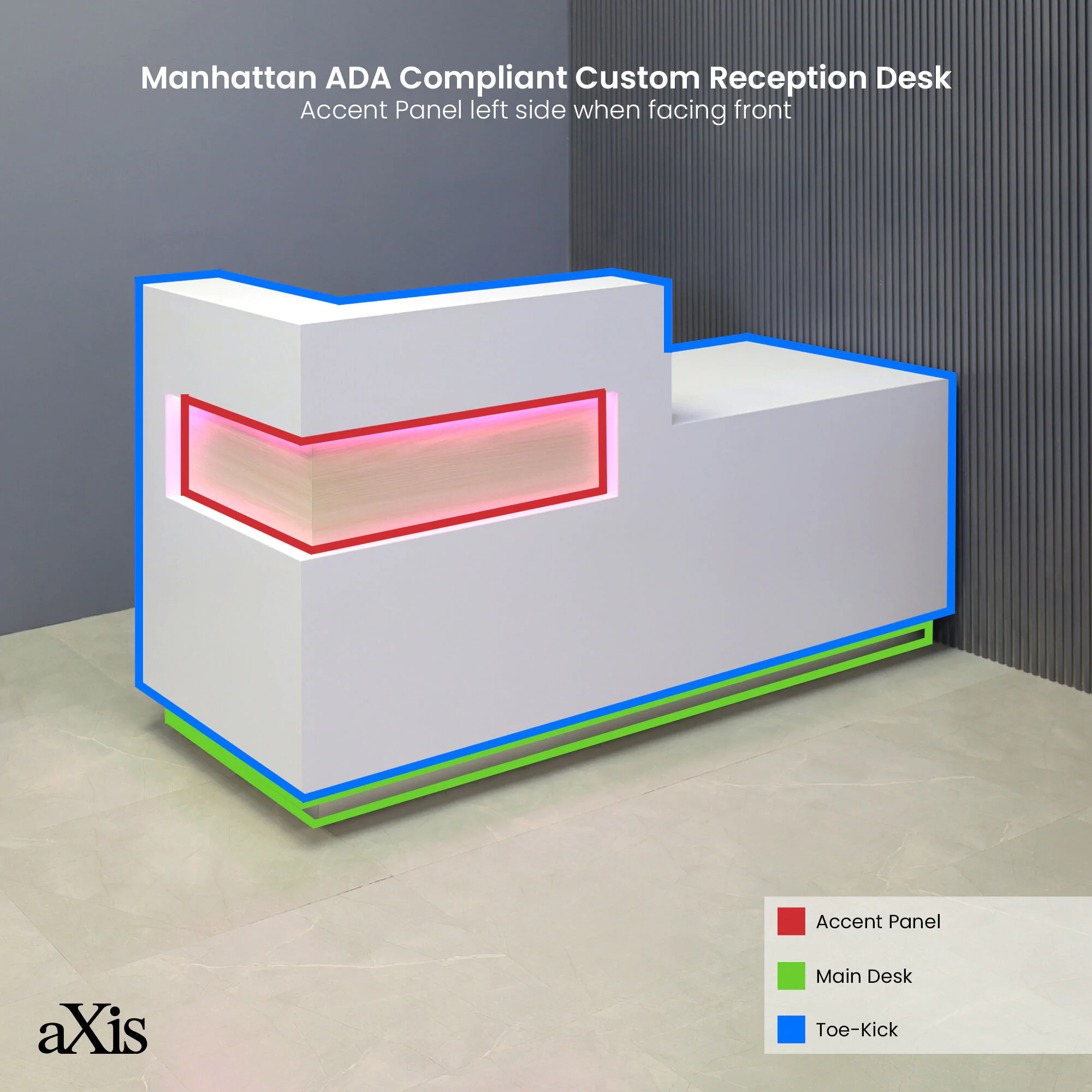 Manhattan ADA Compliant Custom Reception Desk