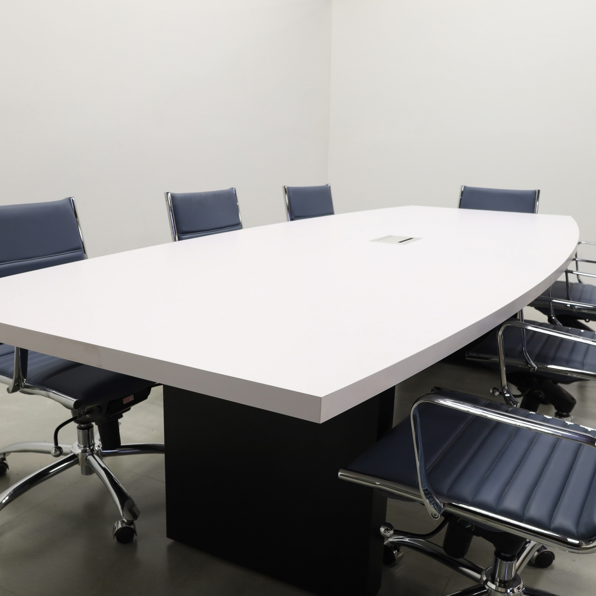 Newton Boat Shape Conference Table With Laminate Top