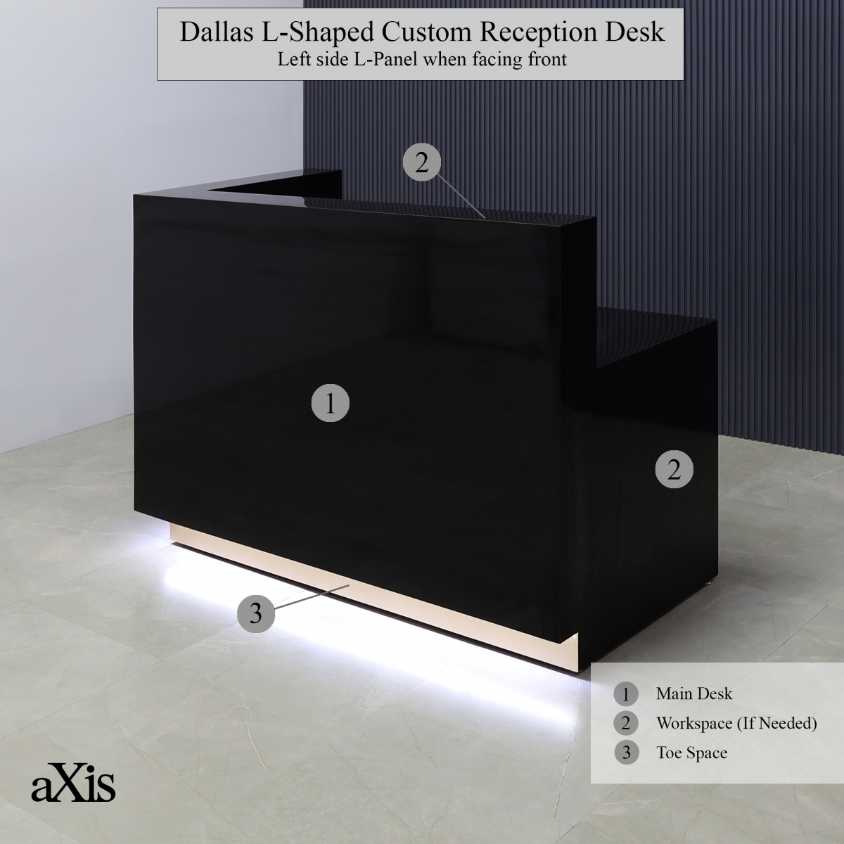 Dallas L-Shape Custom Reception Desk