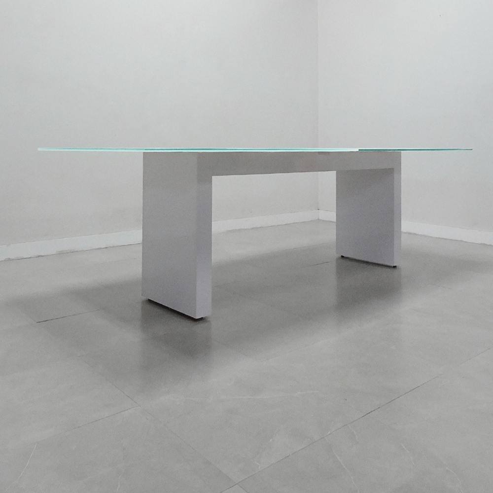 Axis Rectangular Conference Table With Glass Top