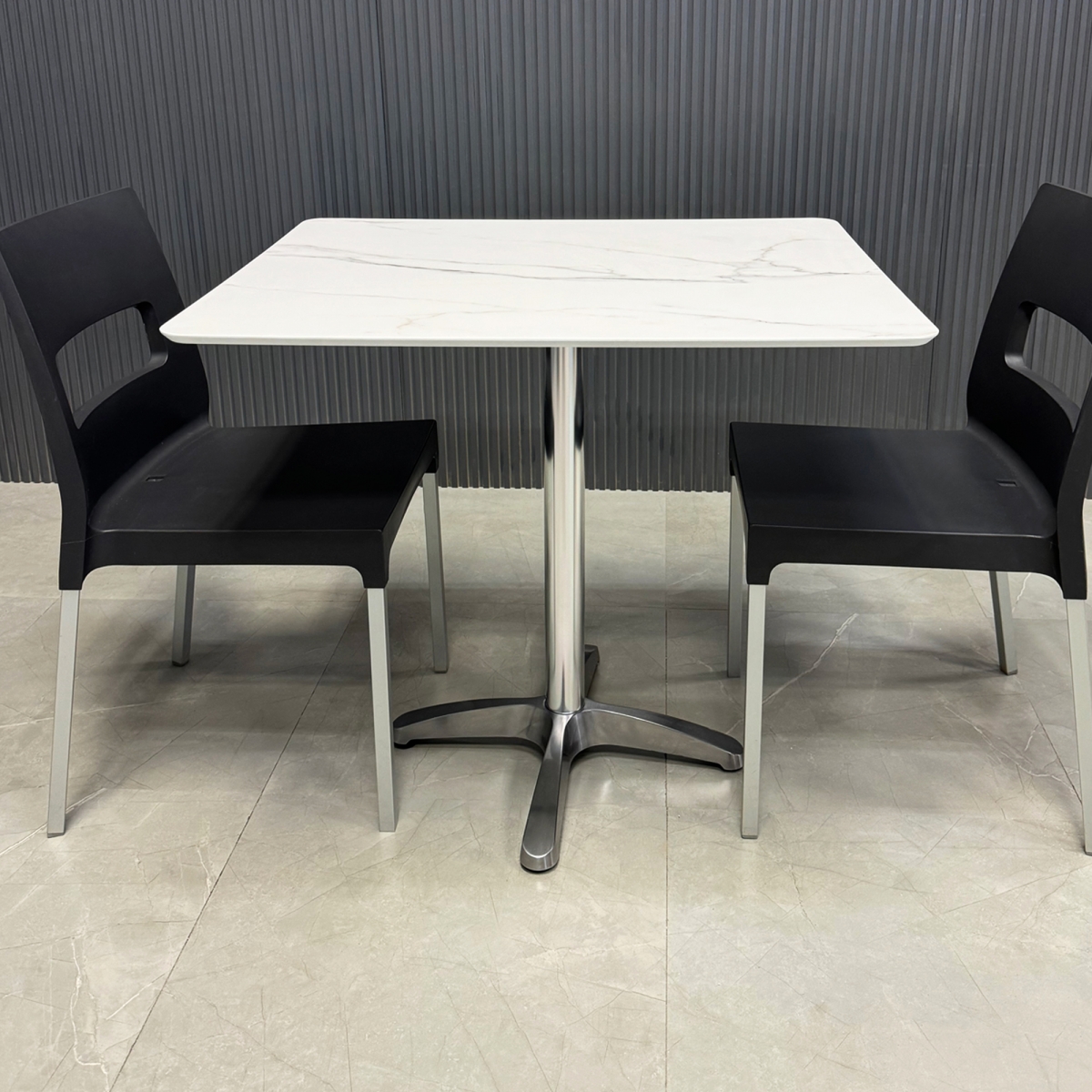 California Rectangular Conference/Cafeteria Table with Solenne Marble Engineered Stone Top - 34 In. - Stock #70