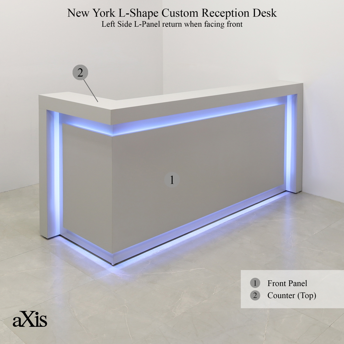 New York L-Shape Custom Reception Desk