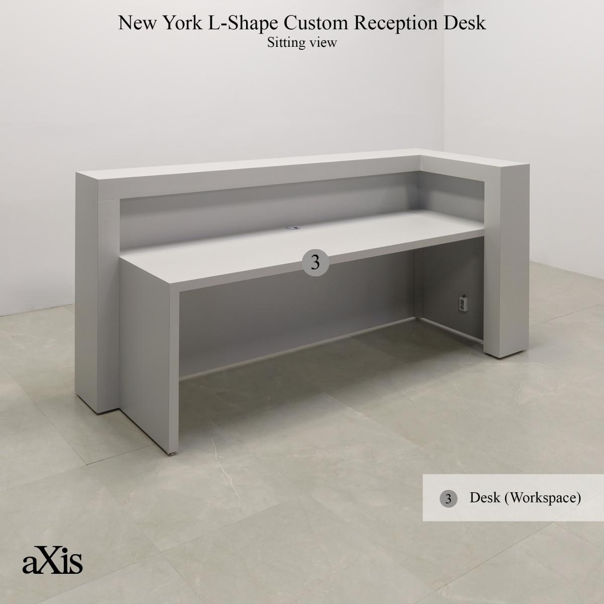 New York L-Shape Custom Reception Desk
