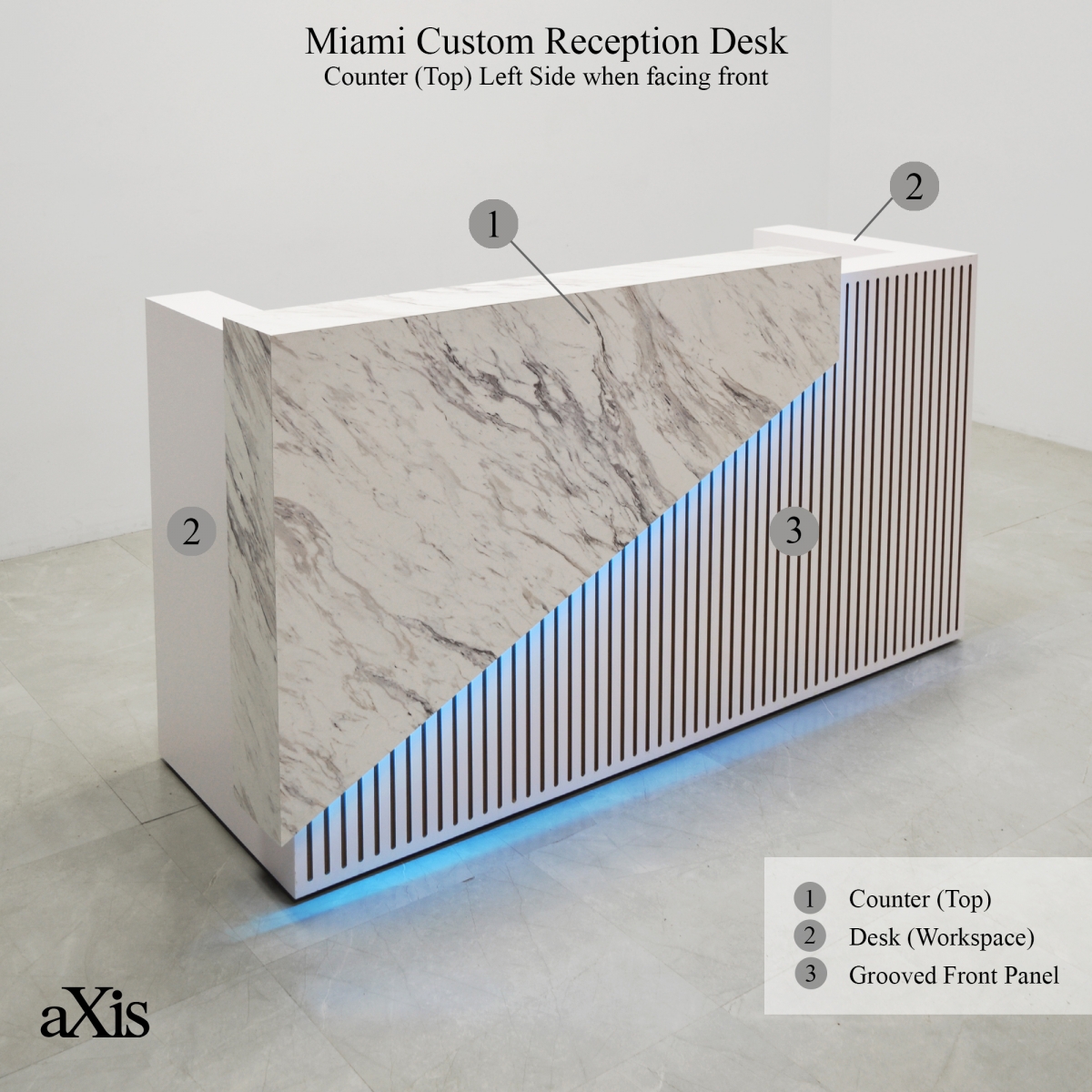 Miami Custom Reception Desk 