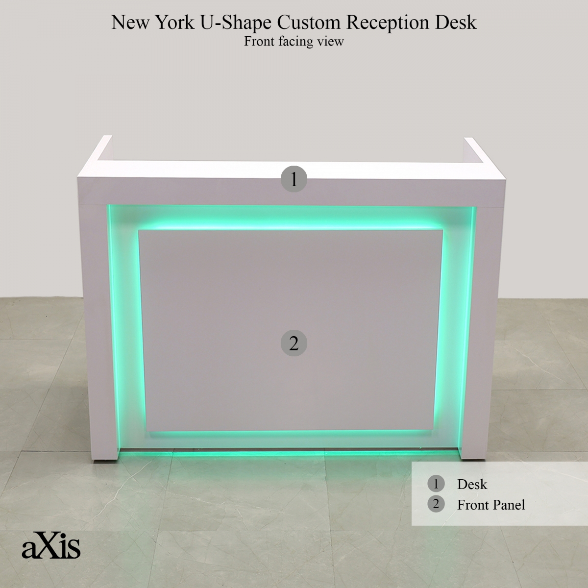 New York U-Shape Custom Reception Desk
