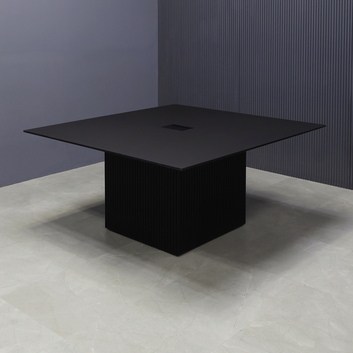 Aurora Square Conference Table With Engineered Stone Top