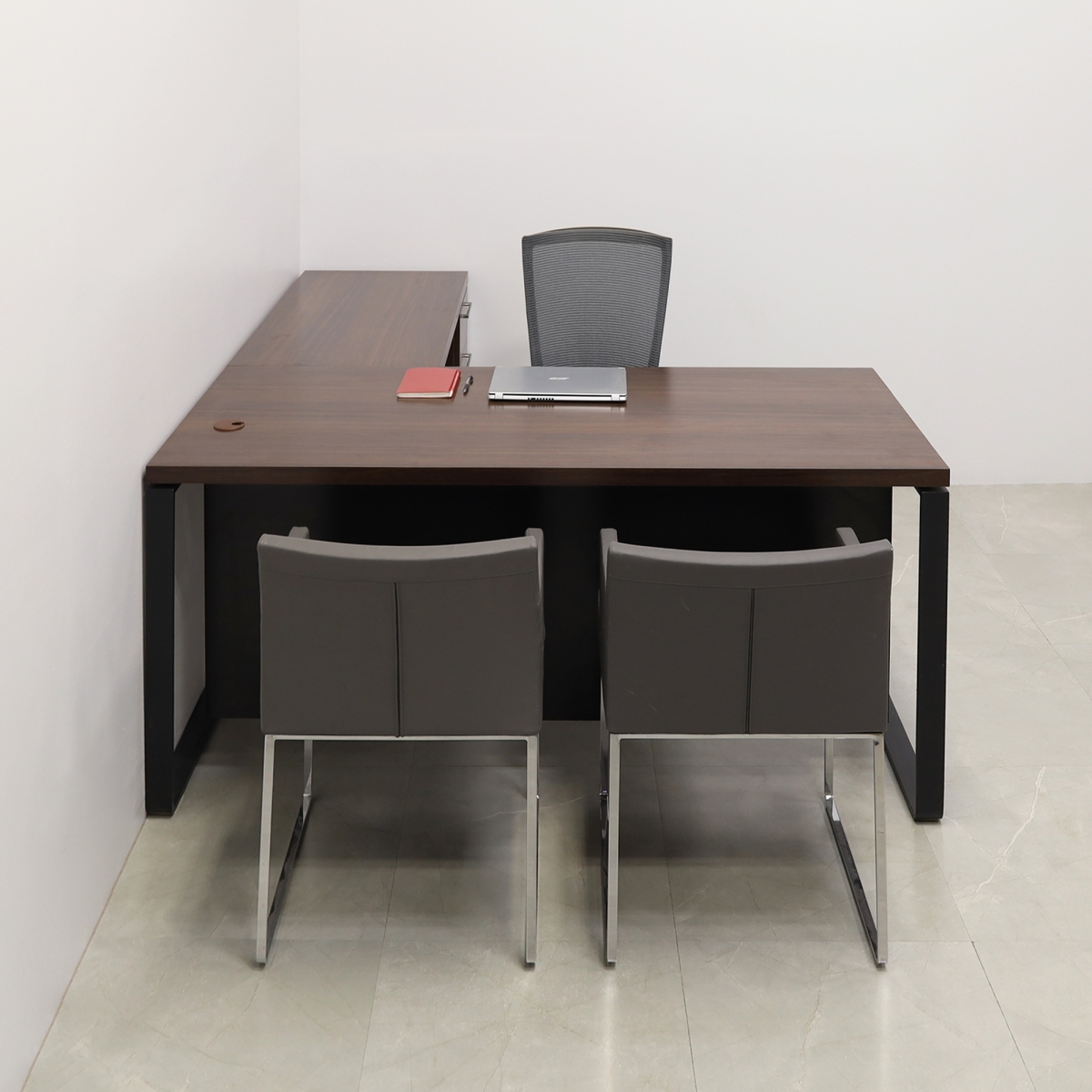 Aspen L-Shape Executive Desk With Laminate Top