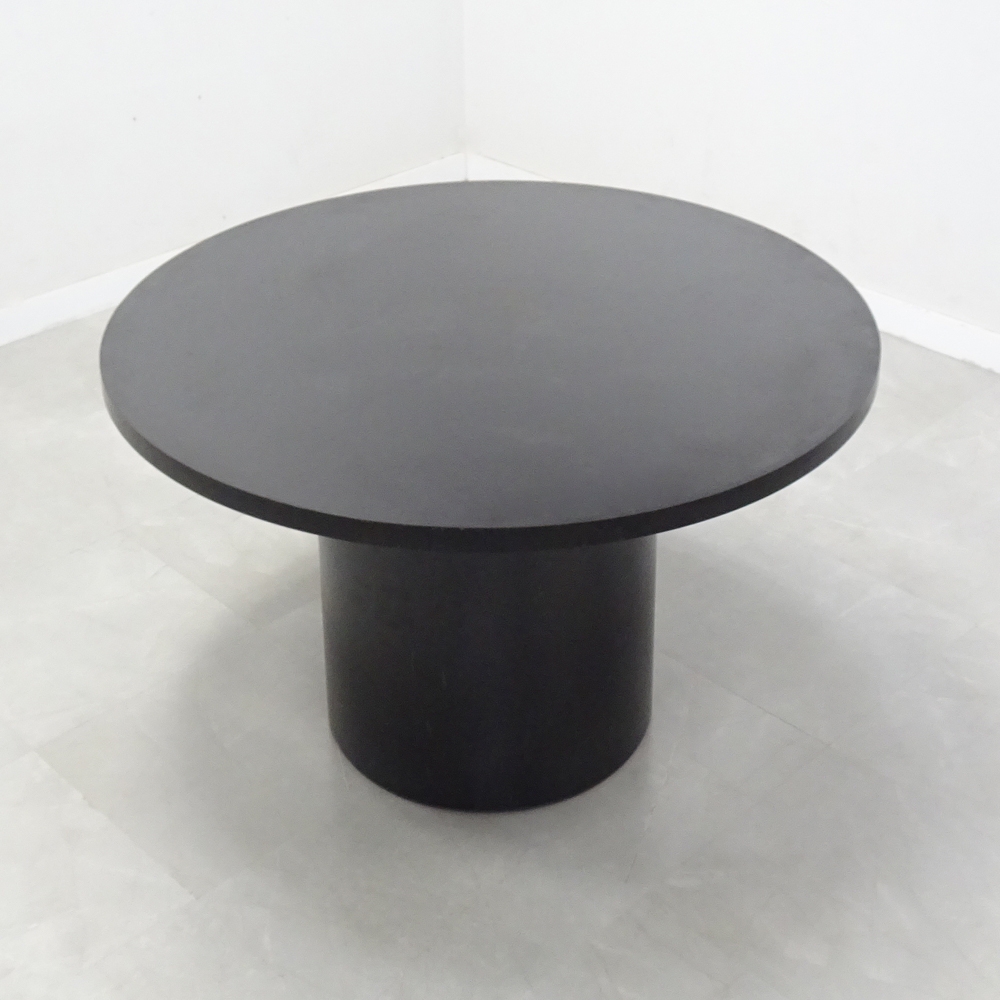 48 In. Axis Round Black Meeting Table -Stock # 1001-S