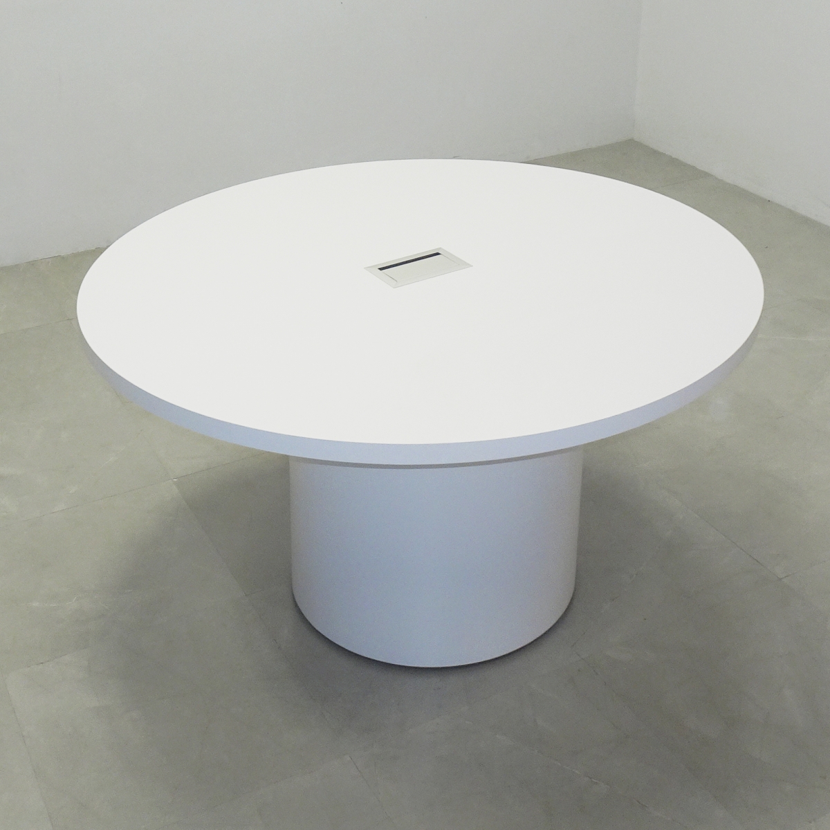 60 In. Axis Round Matte Meeting Table -Stock # 1001-D