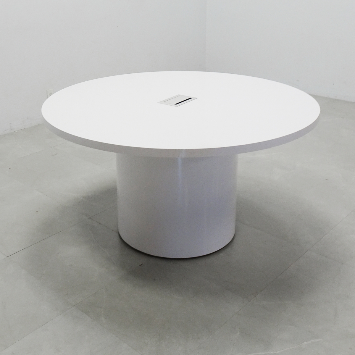 60 In. Axis Round Gloss Meeting Table -Stock # 1001-D